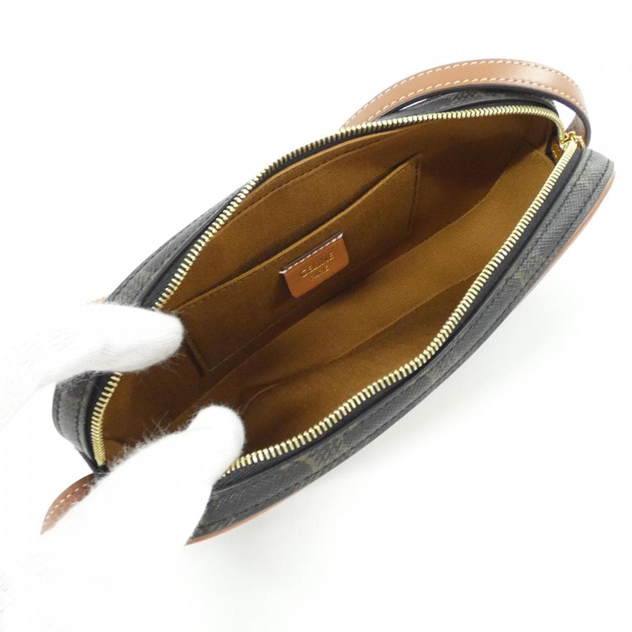 CELINE 10J582EGJ Shoulder Canvas 5