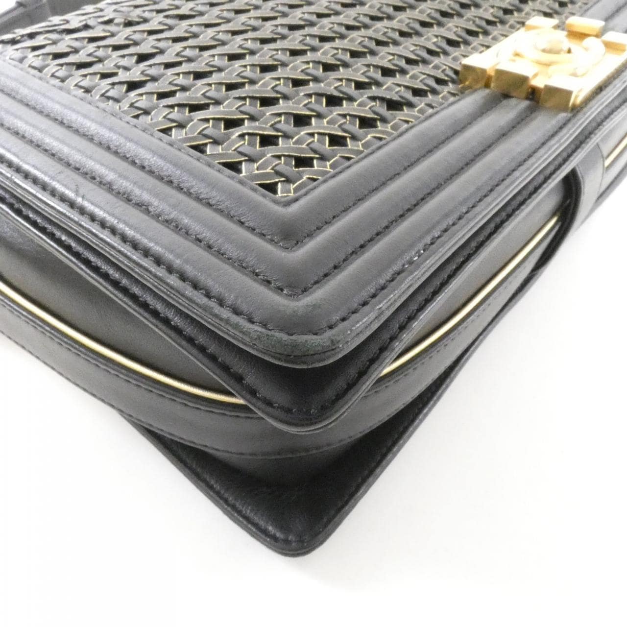 CHANEL Boy Chanel 90183 Shoulder Leather 3