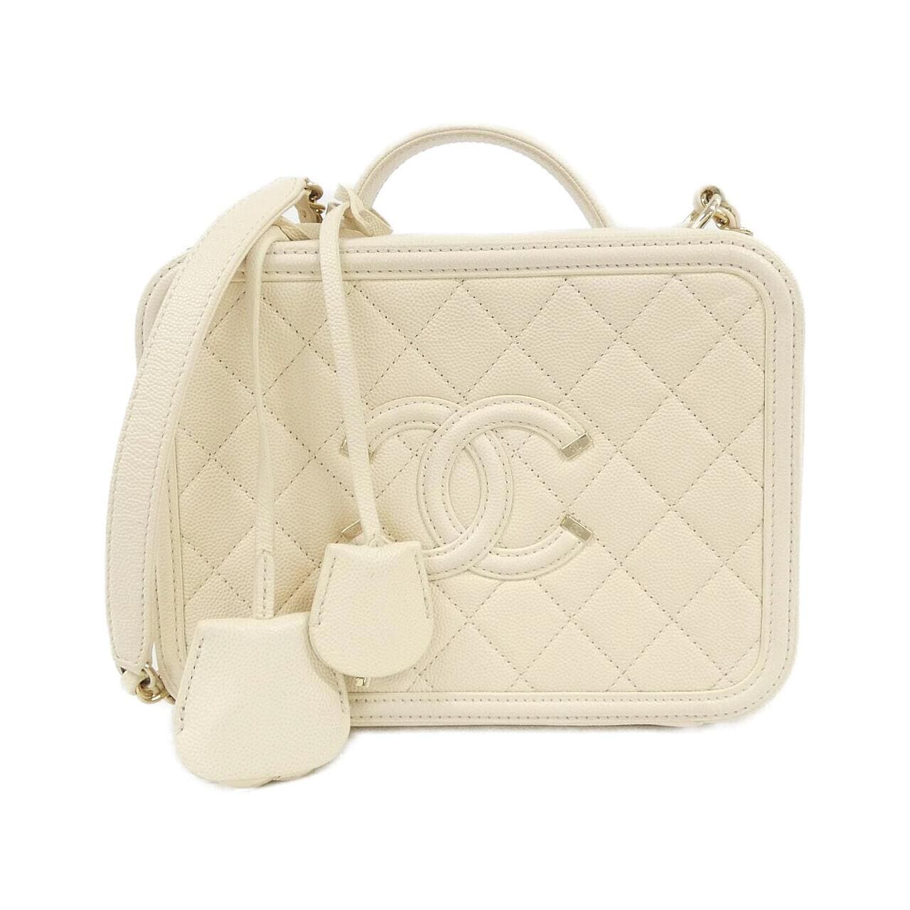 CHANEL 93343 Handbag Grained Calfskin