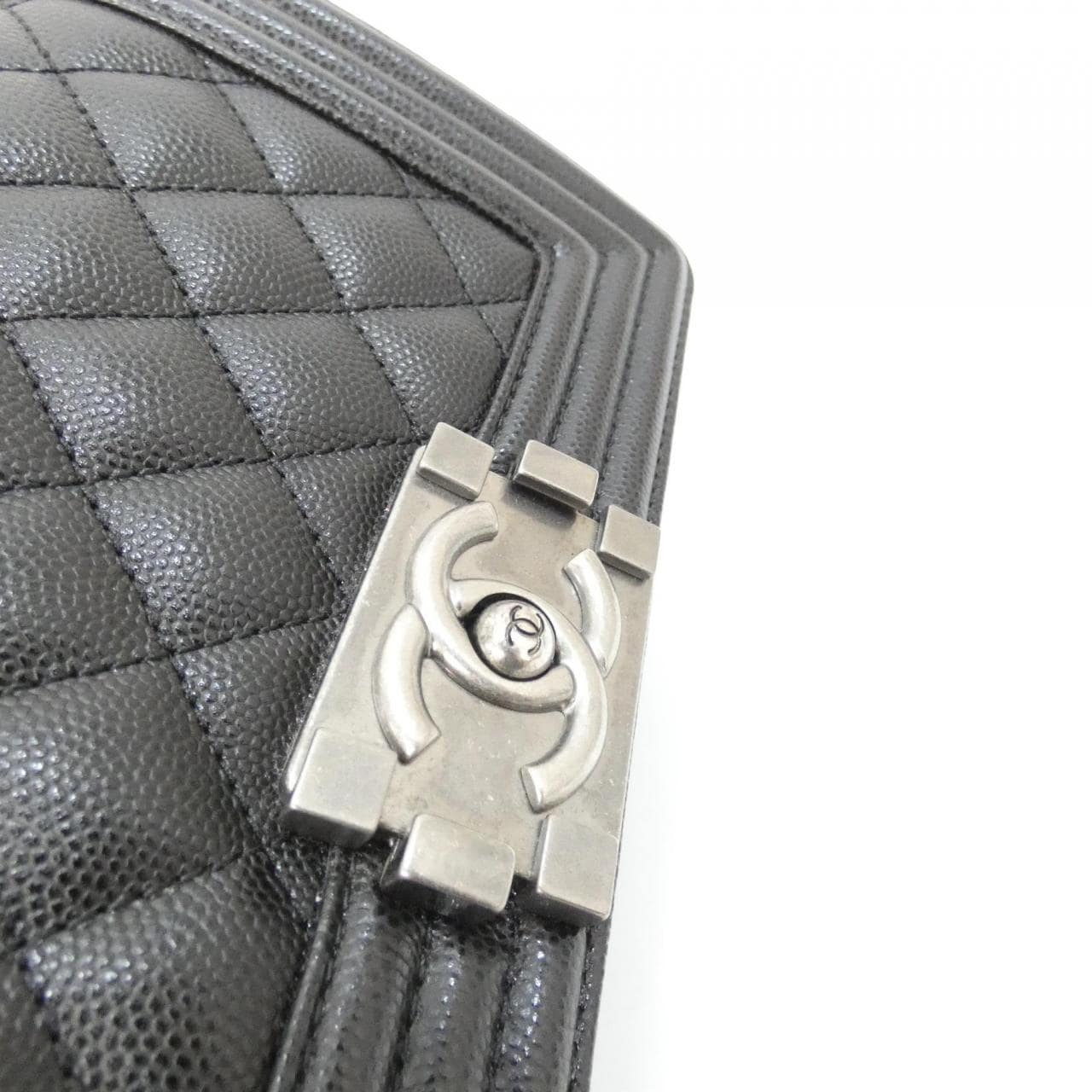 CHANEL Boy Chanel 67085 Shoulder Grained Calfskin 4