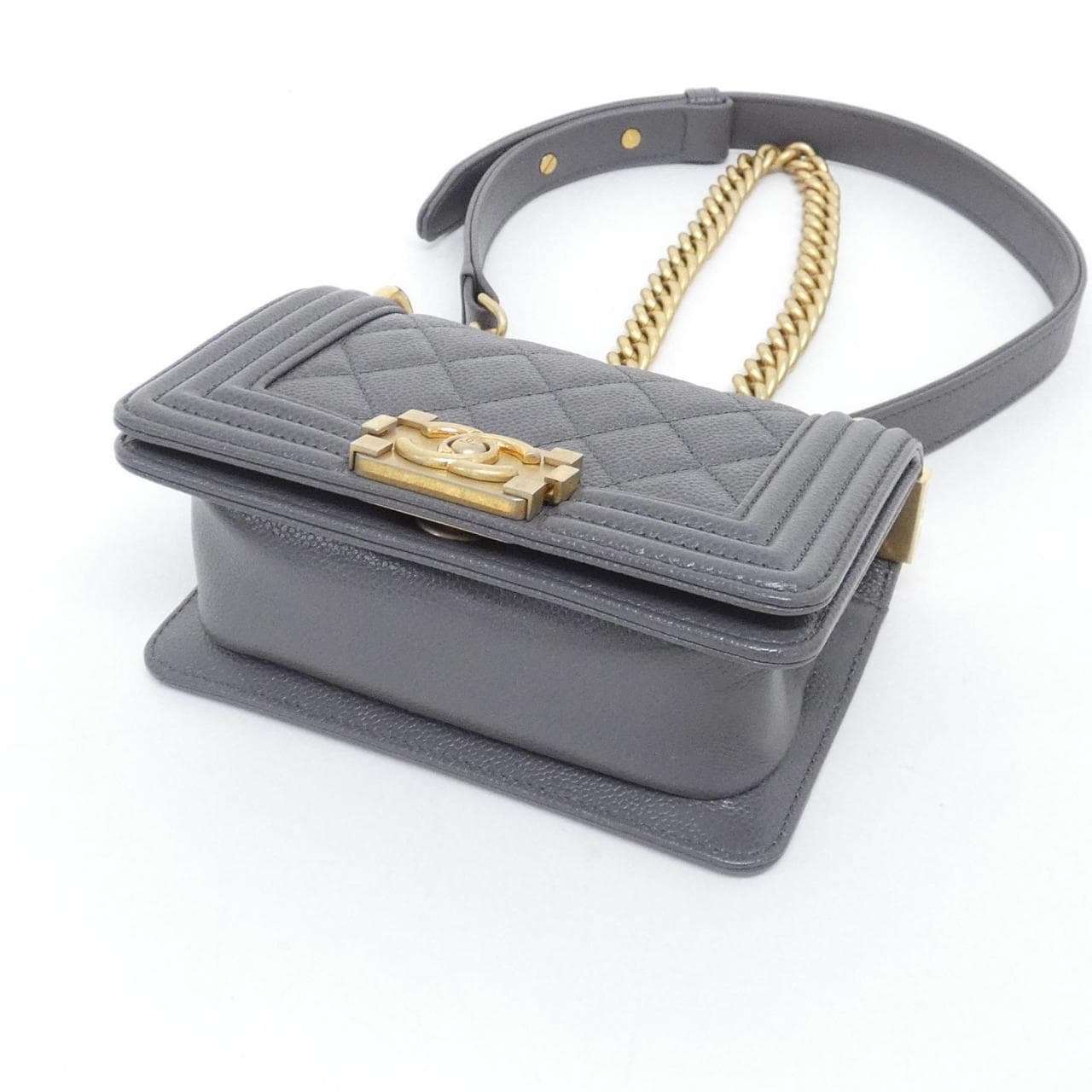 CHANEL Boy Chanel 67364 Shoulder Grained Calfskin 3