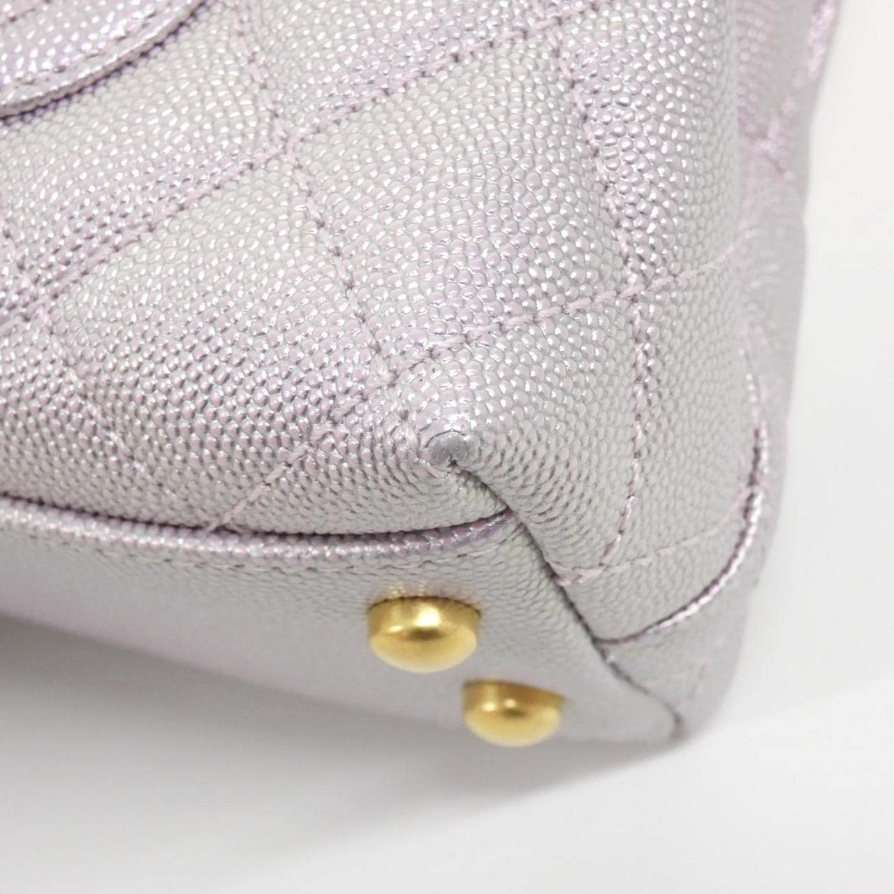 CHANEL Coco Handle AS2215 Handbag Grained Calfskin 3