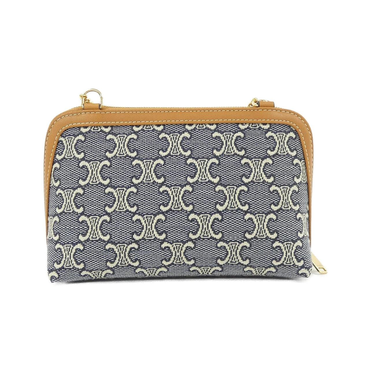 CELINE Triomphe 10E382U51 Shoulder Canvas 2