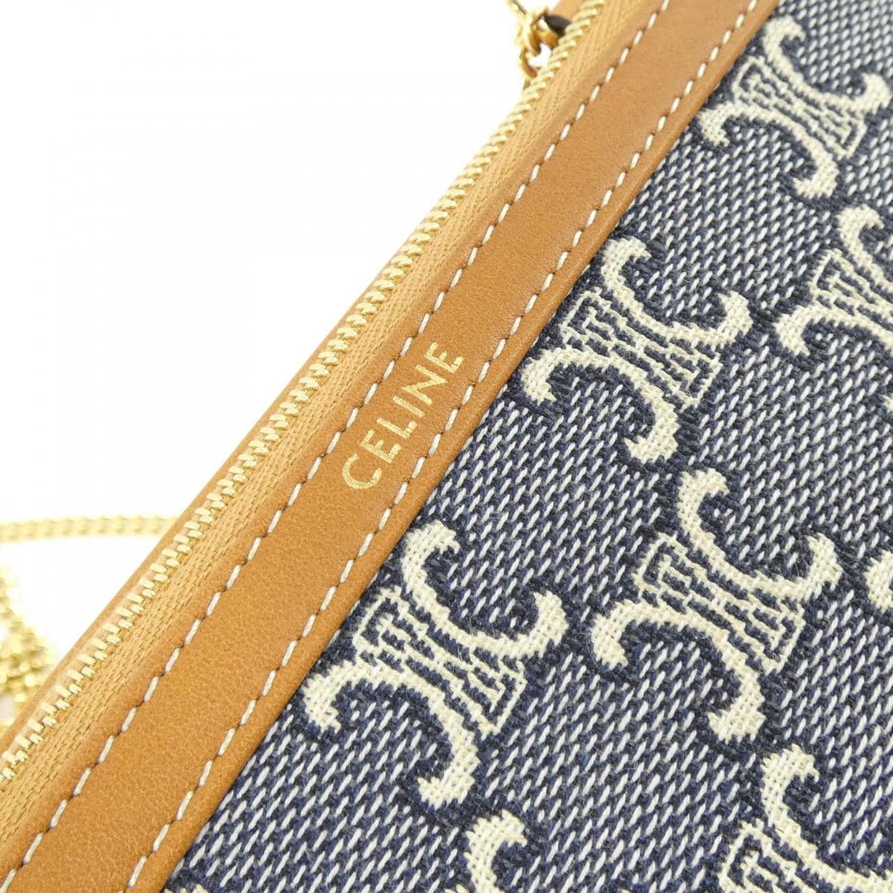 CELINE Triomphe 10E382U51 Shoulder Canvas 4
