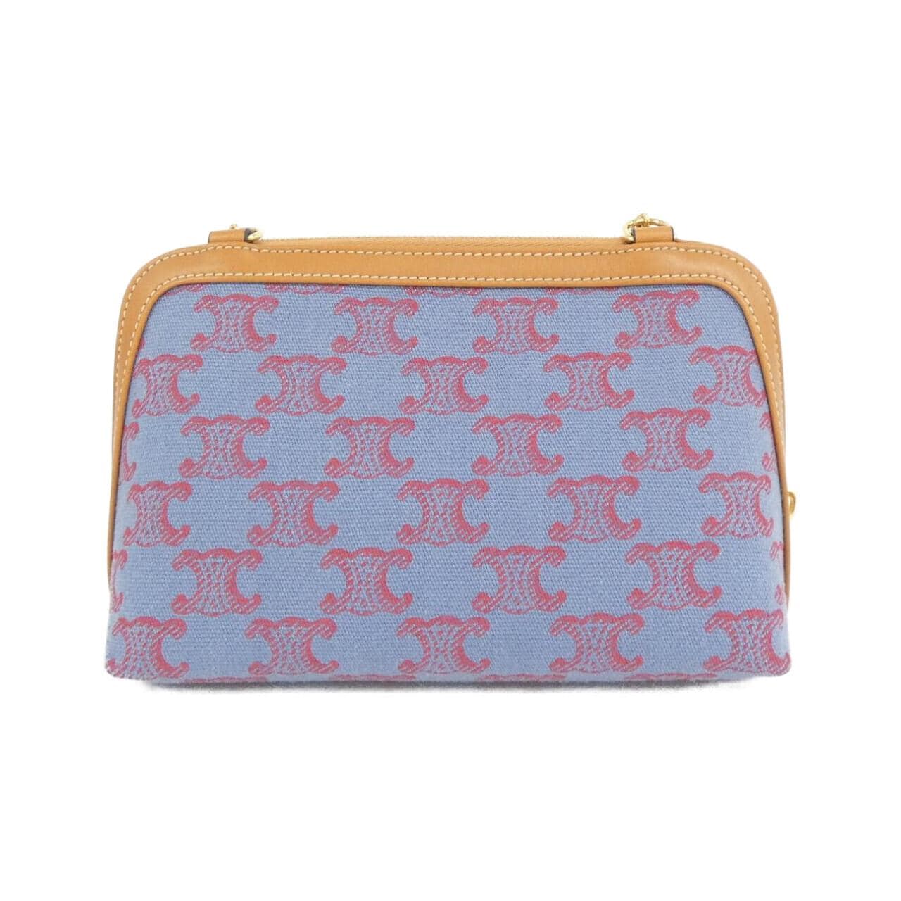 CELINE Triomphe 10E383N10 Shoulder Canvas 2