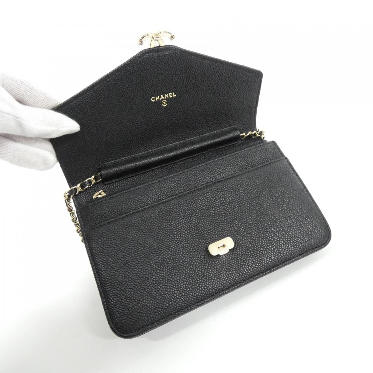 CHANEL 84410 Wallet Grained Calfskin 7