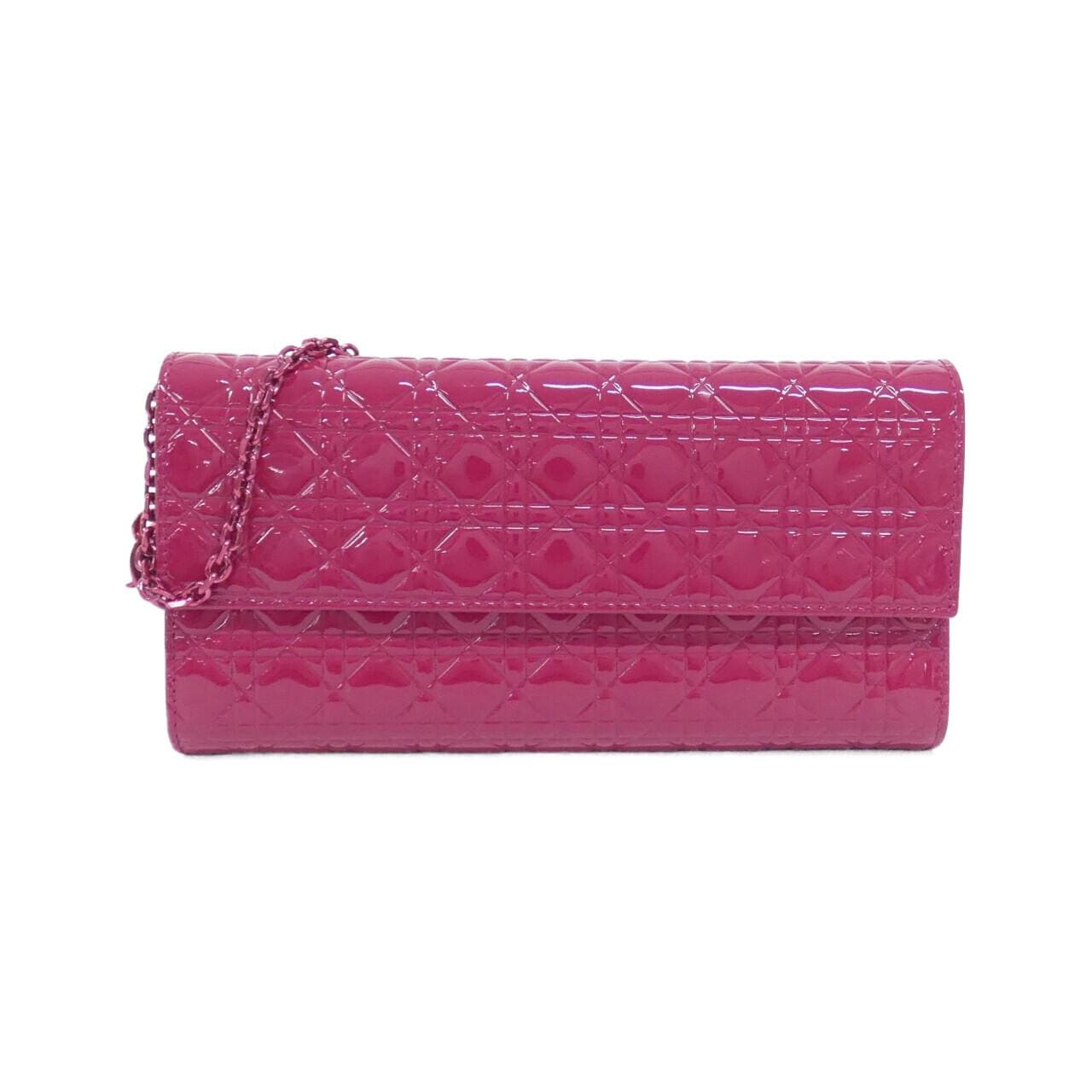 DIOR Lady Dior S0646PVCB 銀包 漆皮
