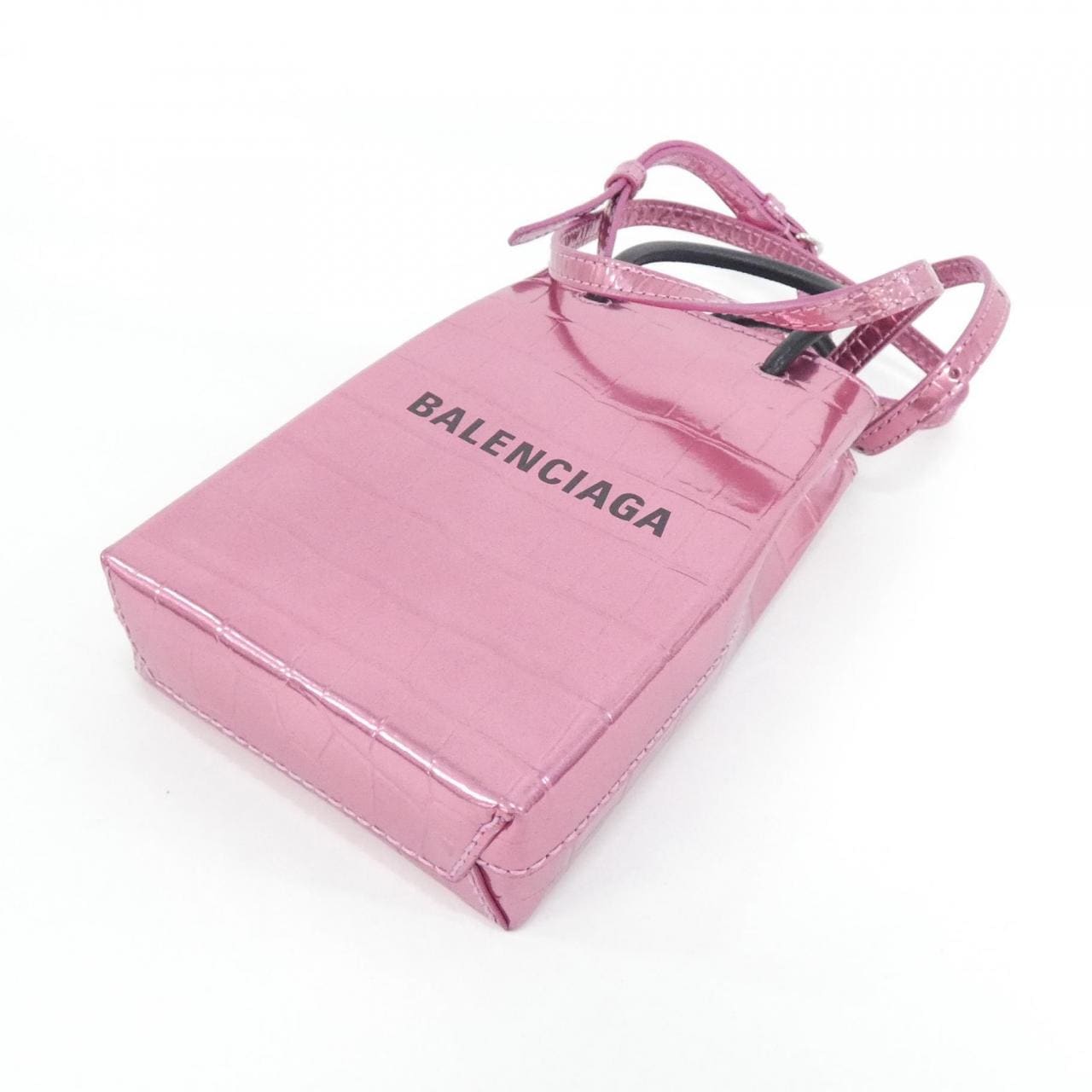 BALENCIAGA Hourglass 593826 1S4DN 手提包 皮革 3