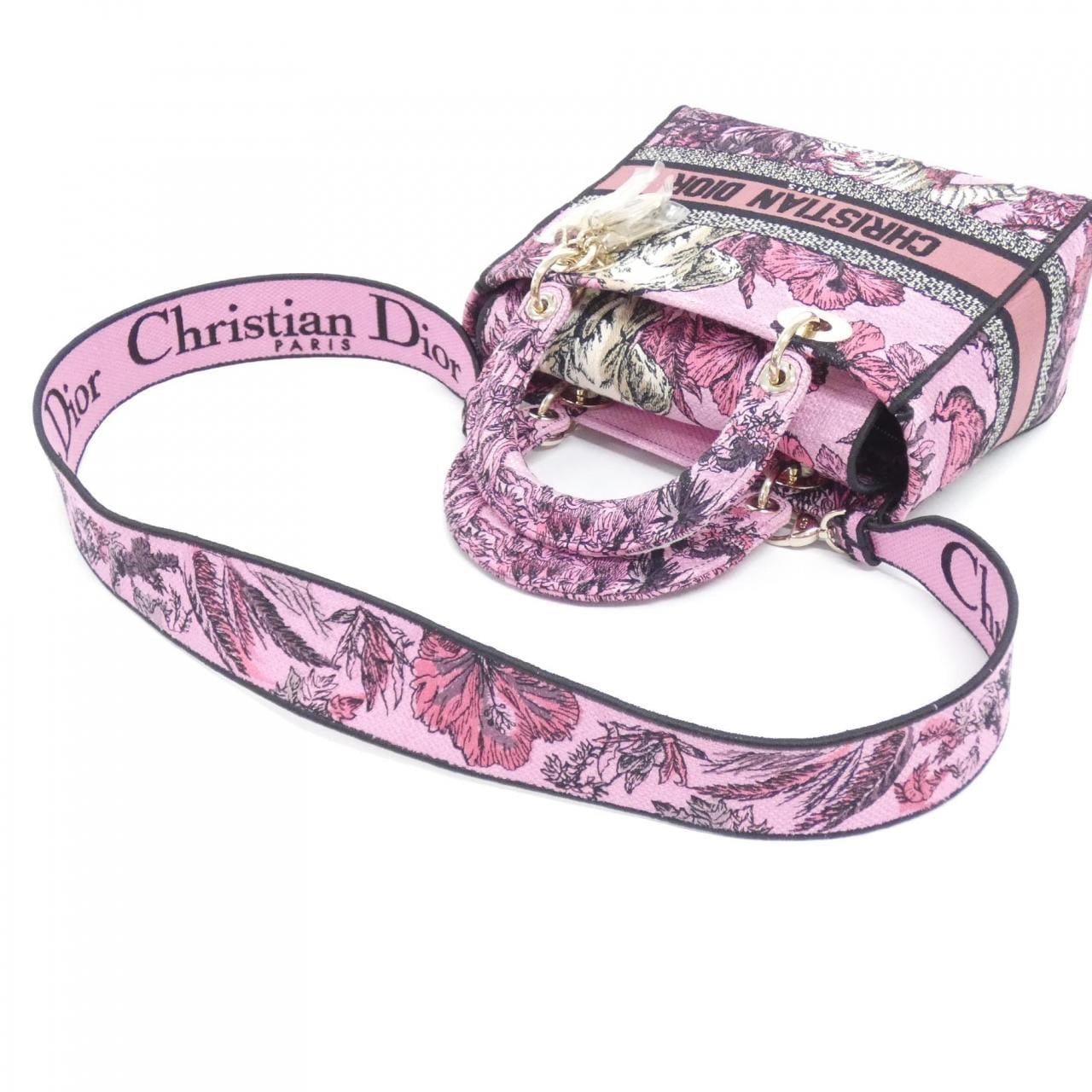 DIOR Lady Dior M0565OEUP 手提包 帆布 5