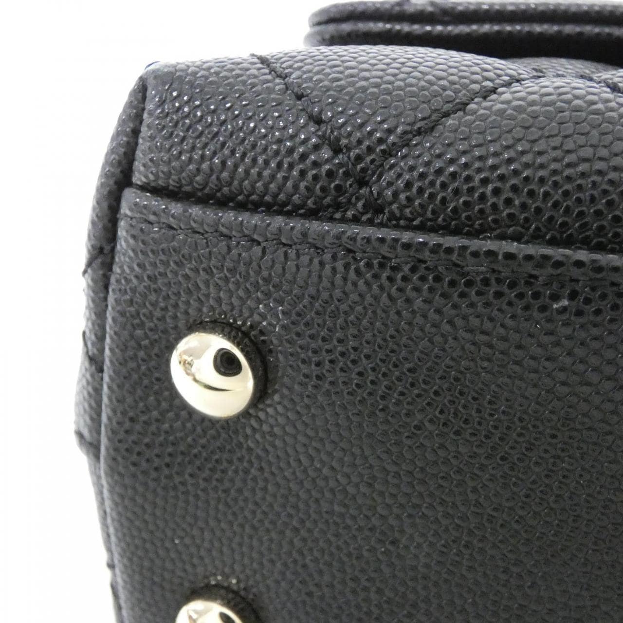 CHANEL Coco Handle AS2215 Handbag Grained Calfskin 3