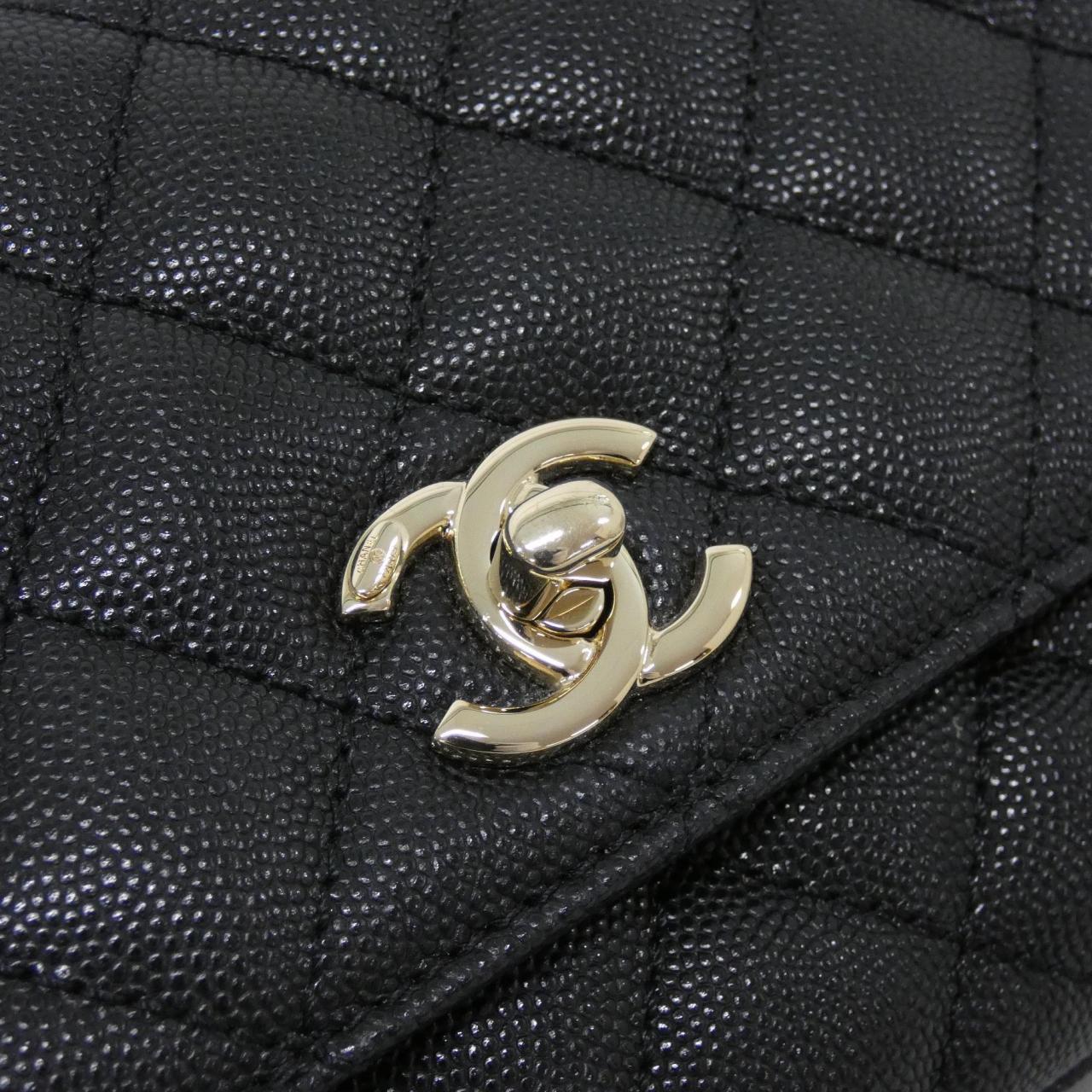 CHANEL Coco Handle AS2215 Handbag Grained Calfskin 4