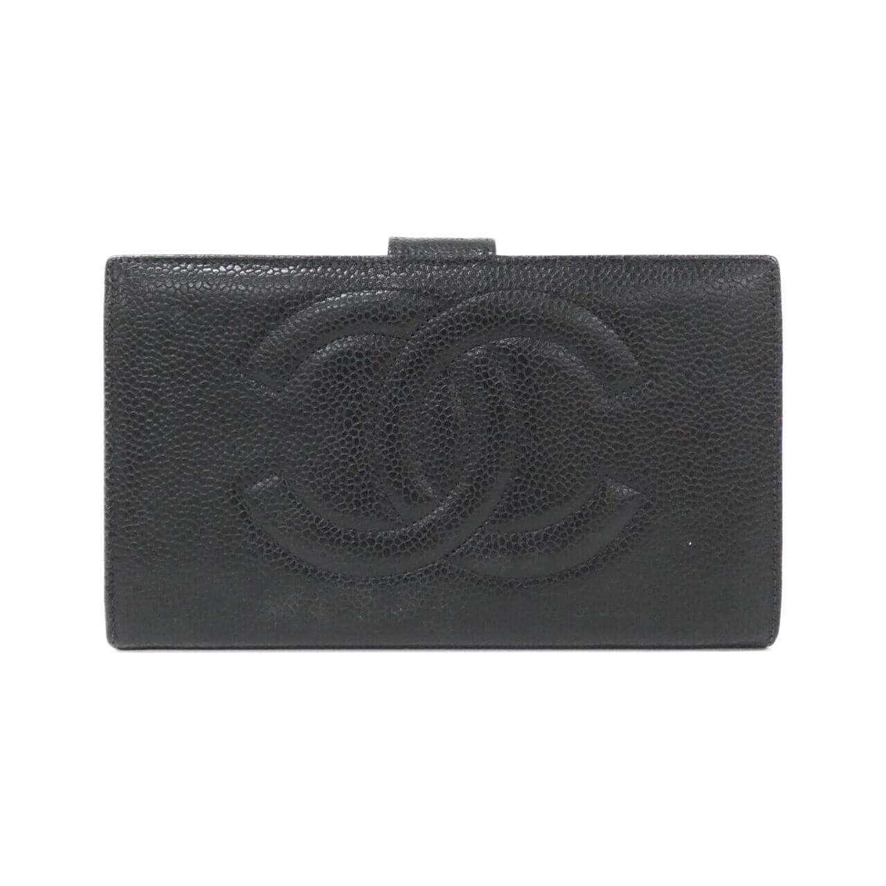 CHANEL 01429 銀包 魚子醬皮