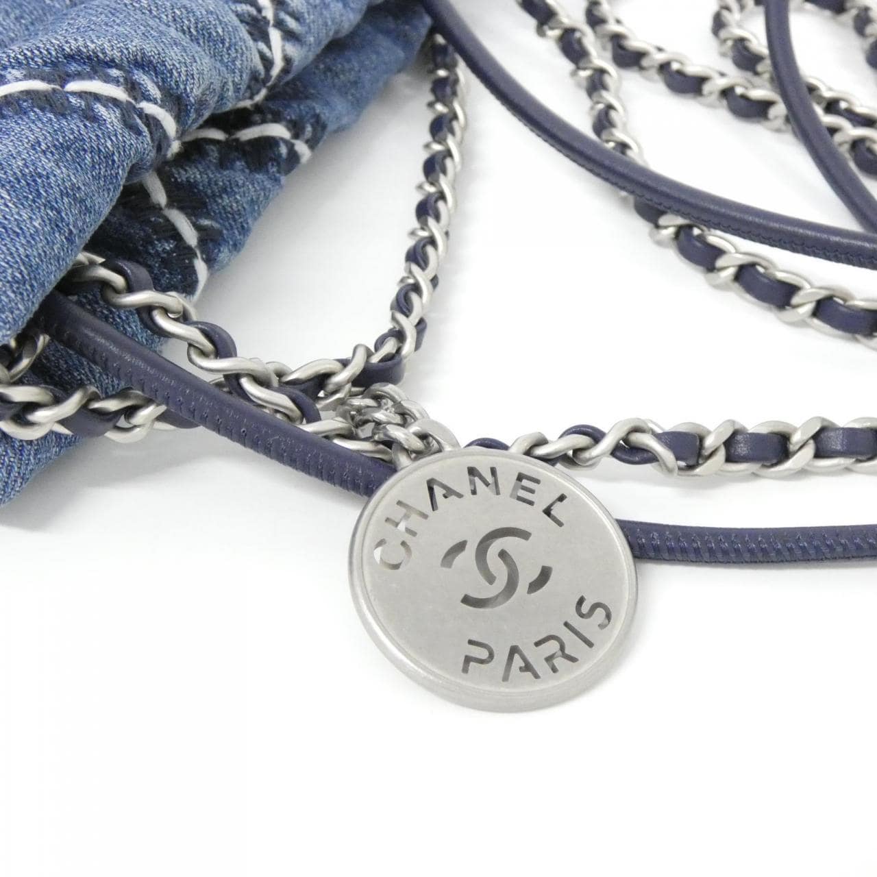 CHANEL Chanel 22 AS3980 手提包 牛仔布 4