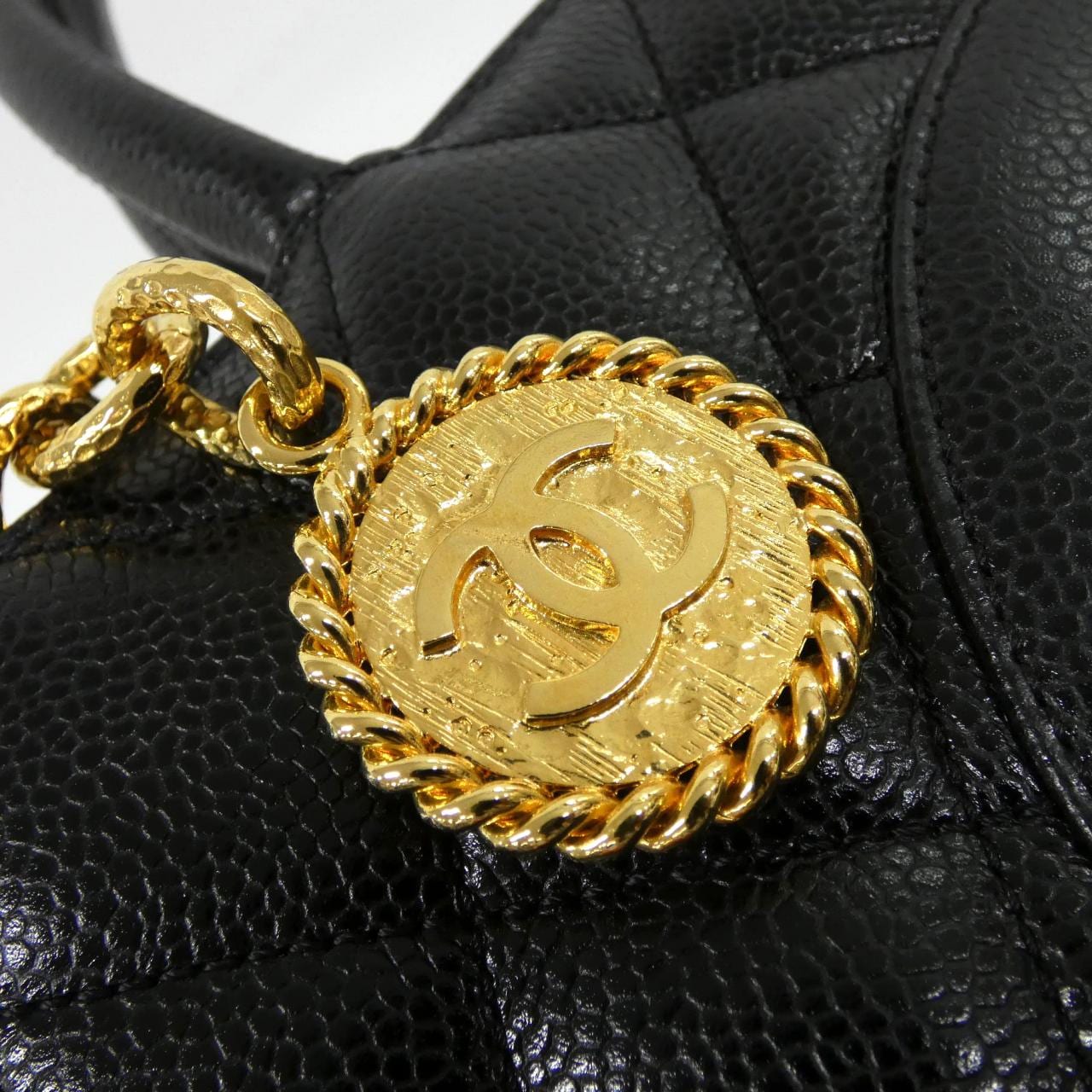 CHANEL Matelasse 1804 Handbag Grained Calfskin 5