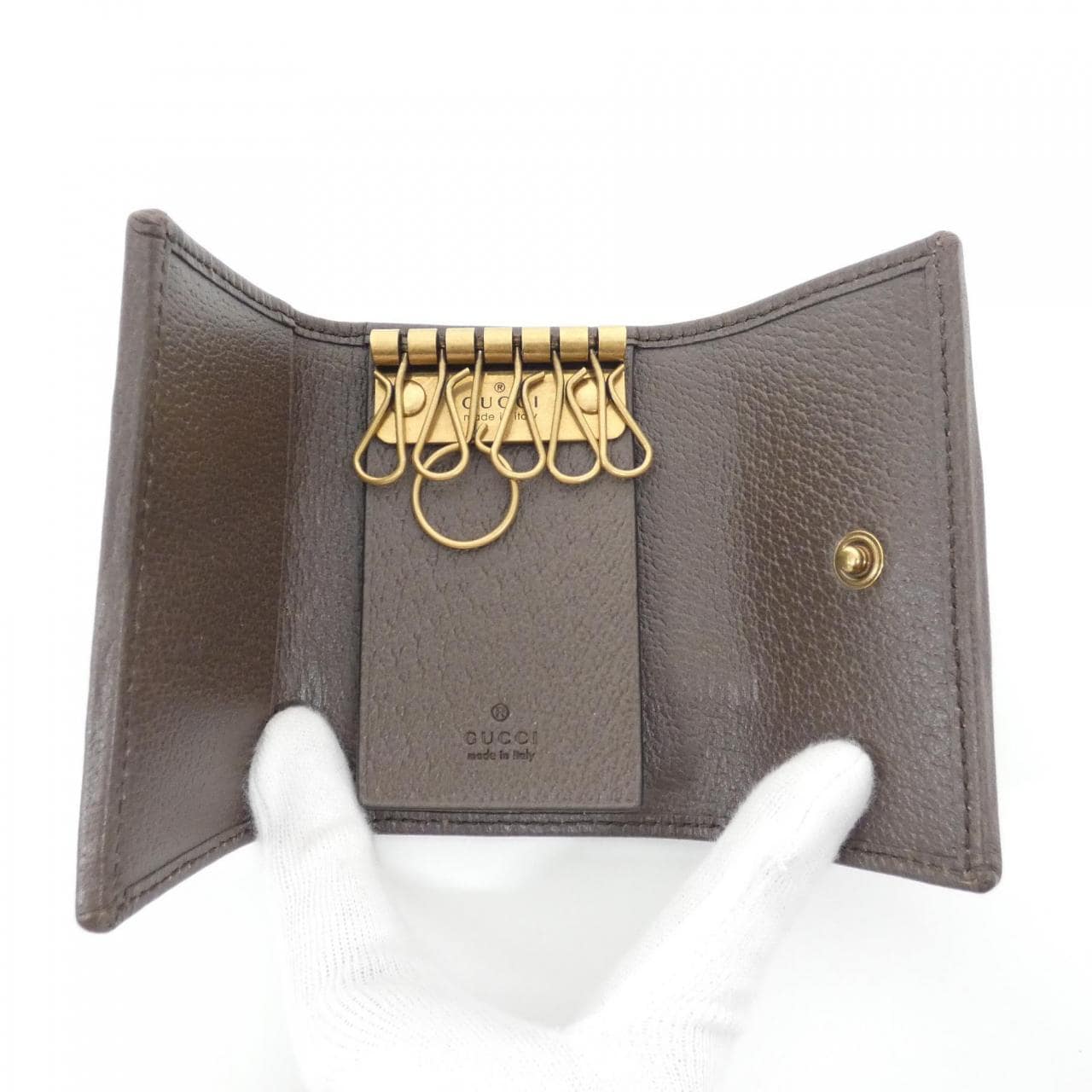 GUCCI 603732 96IWT 鎖匙包 帆布 4