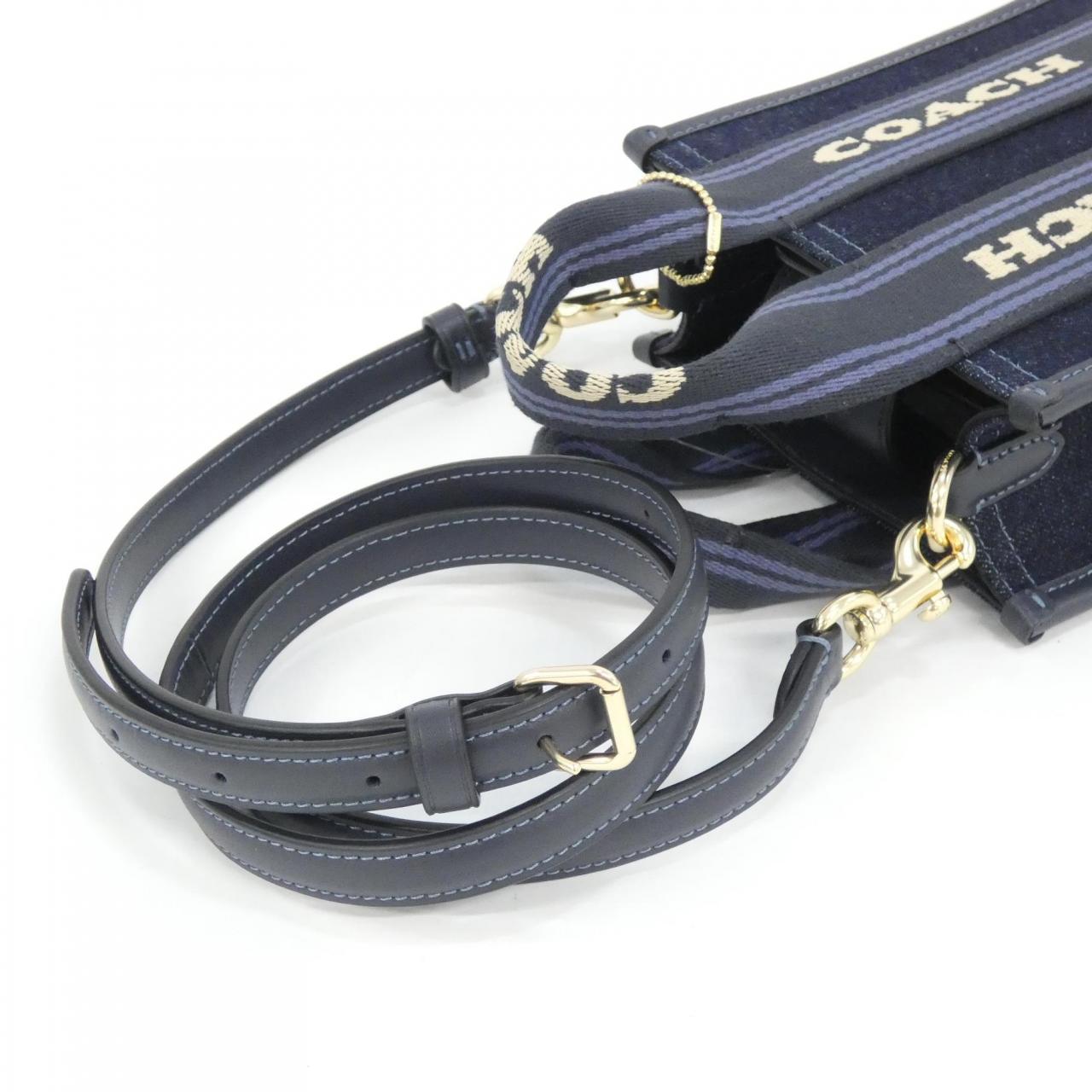 COACH CCL74 Handbag Denim 4