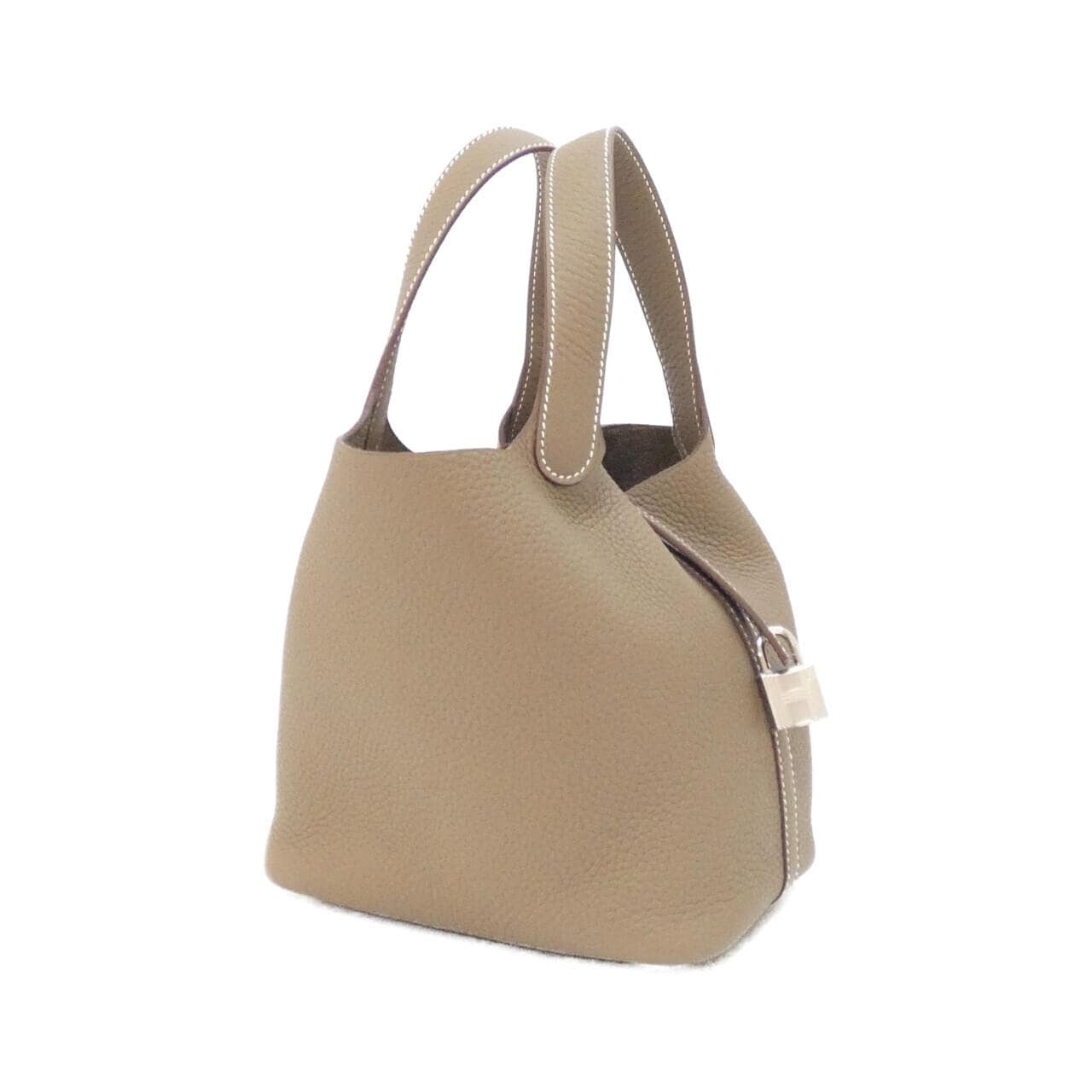 HERMES Picotin 056289CK Handbag Clemence