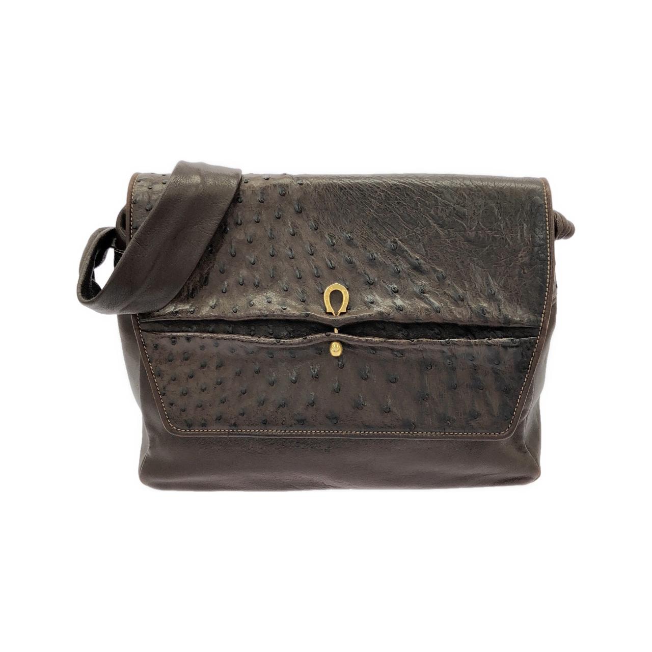 GUCCI 001 0438 肩背包 鴕鳥皮