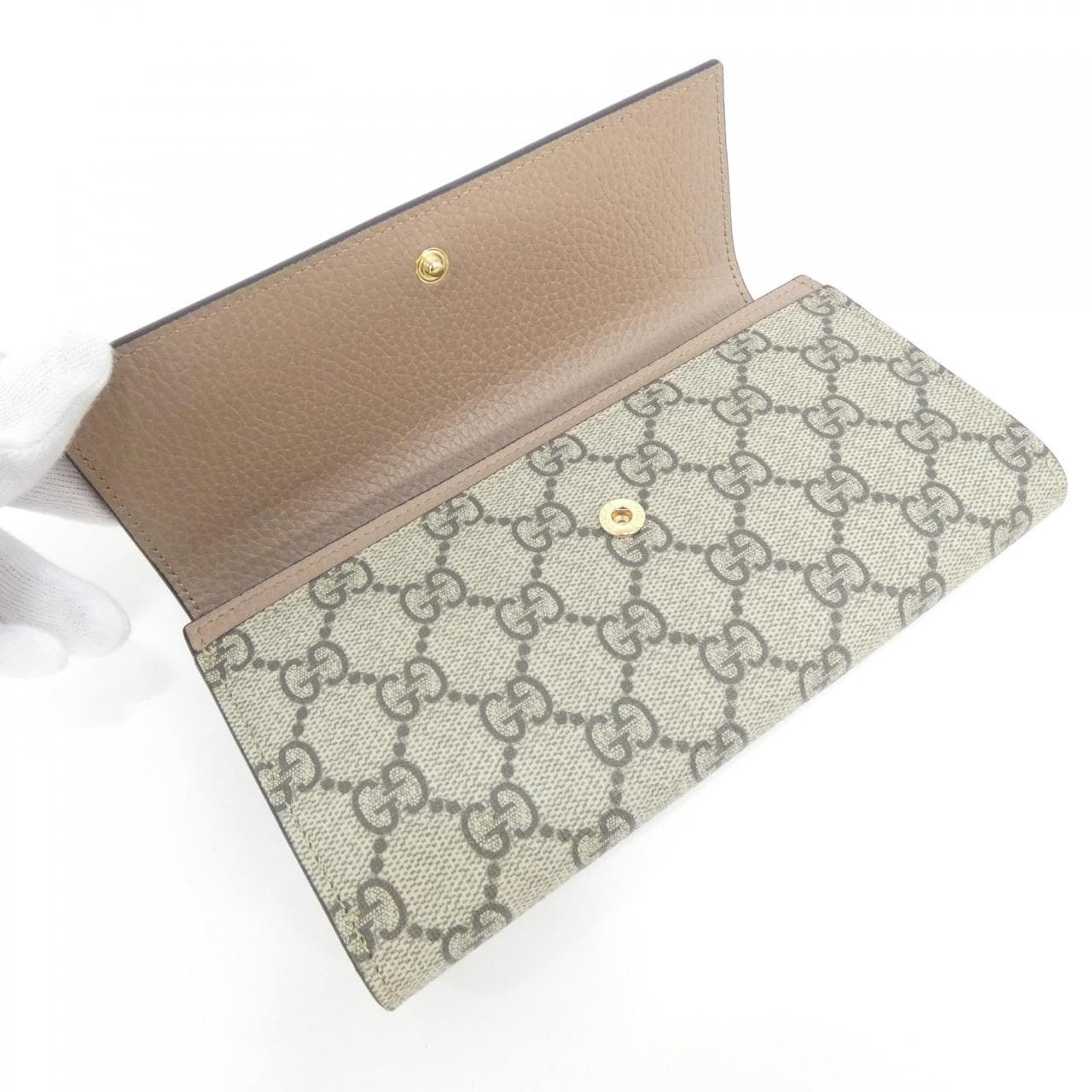 GUCCI 456116 17WAG 銀包 帆布 4