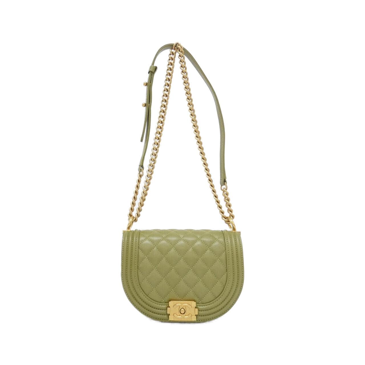 CHANEL Boy Chanel AS3350 肩背包 荔枝紋牛皮
