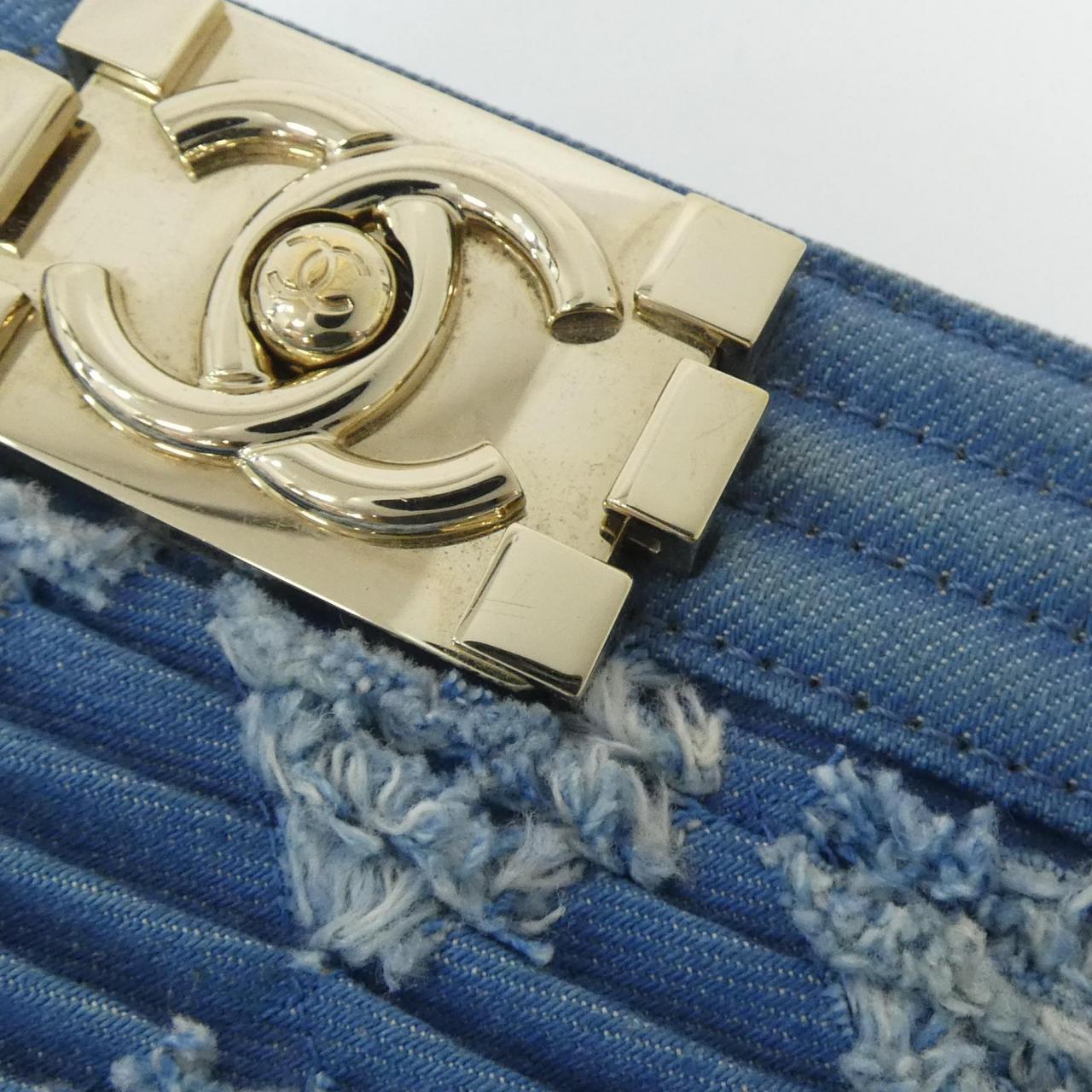 CHANEL Boy Chanel 67085 肩背包 牛仔布 5