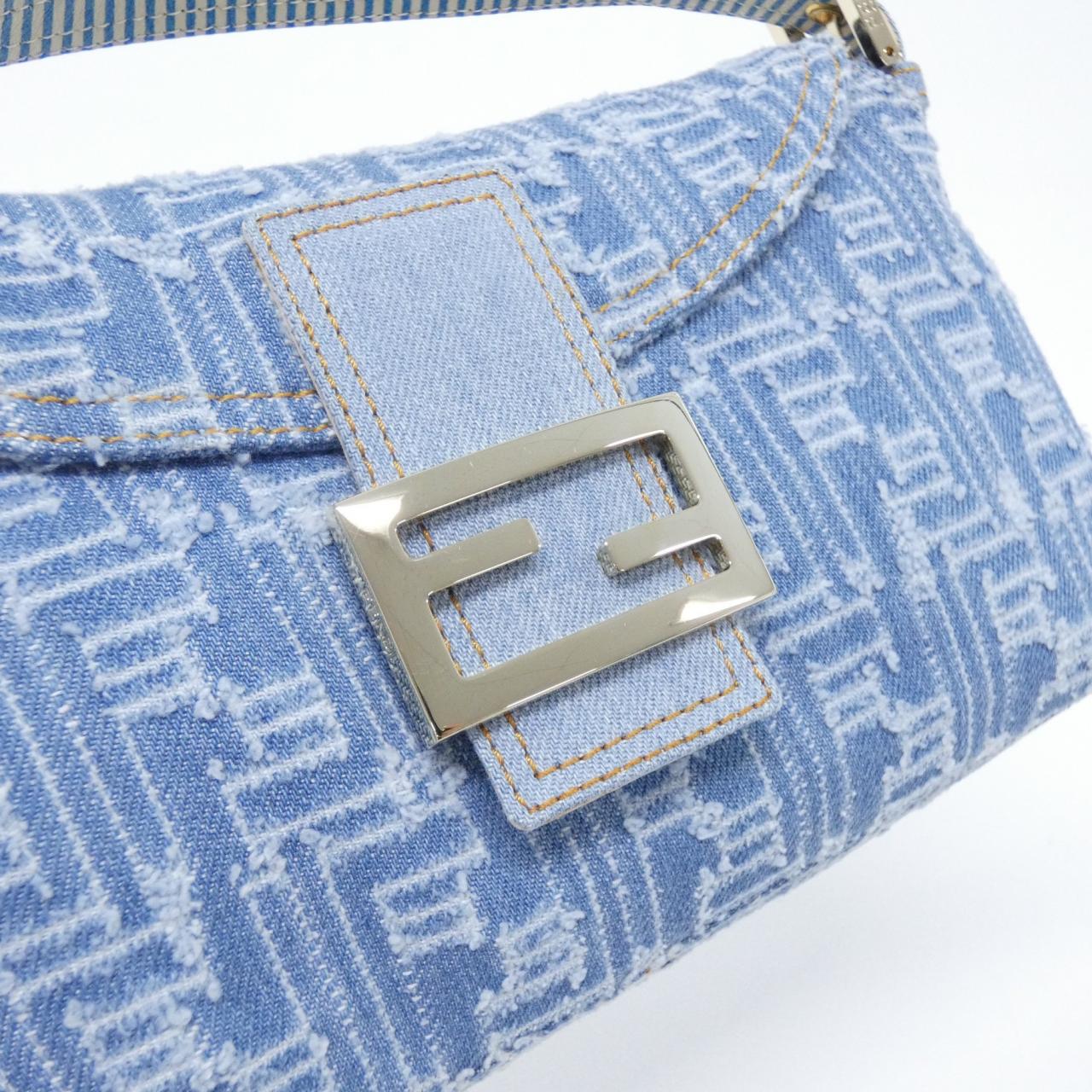 FENDI Baguette 8BR003 TZH 肩背包 牛仔布 4