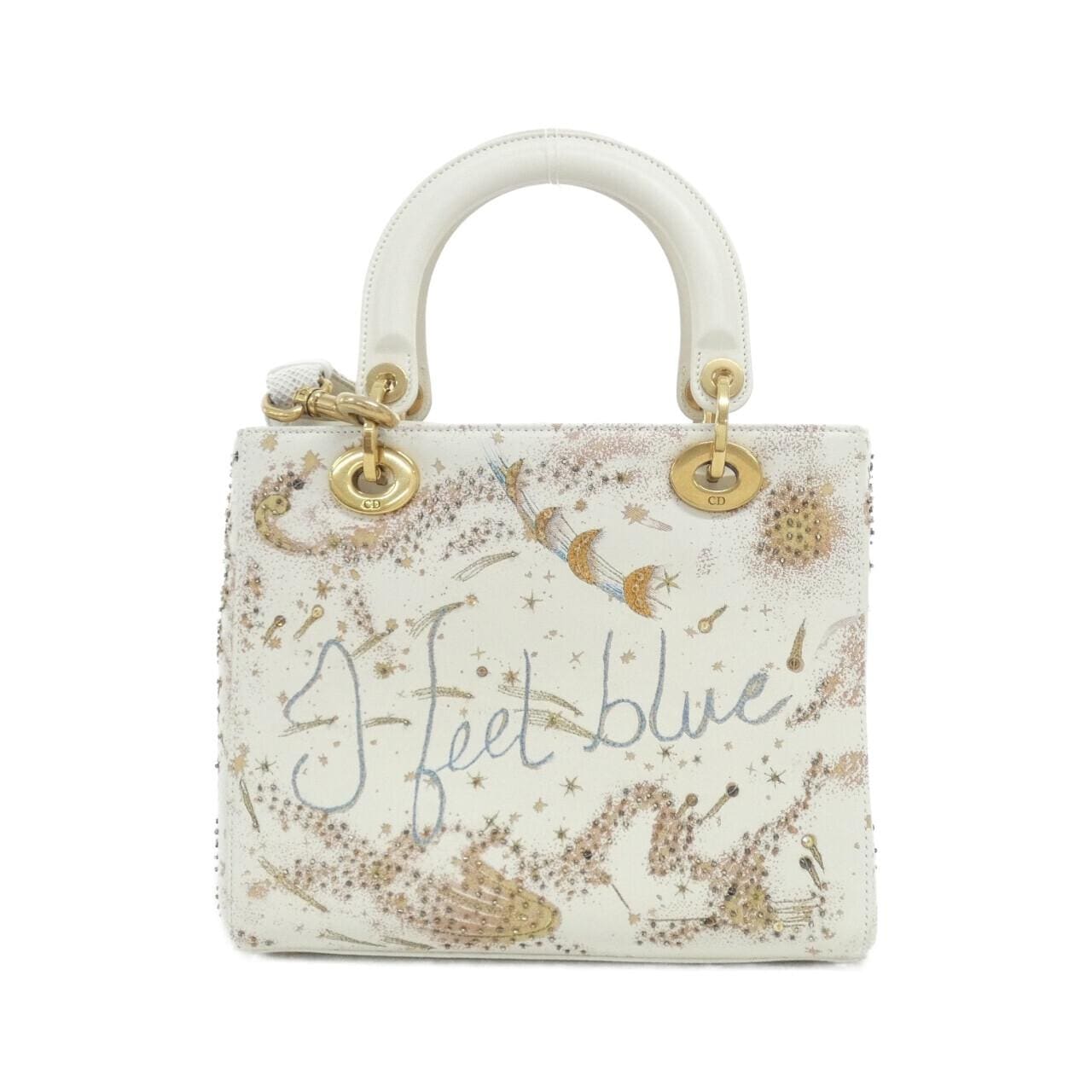 DIOR Lady Dior Handbag Leather 2