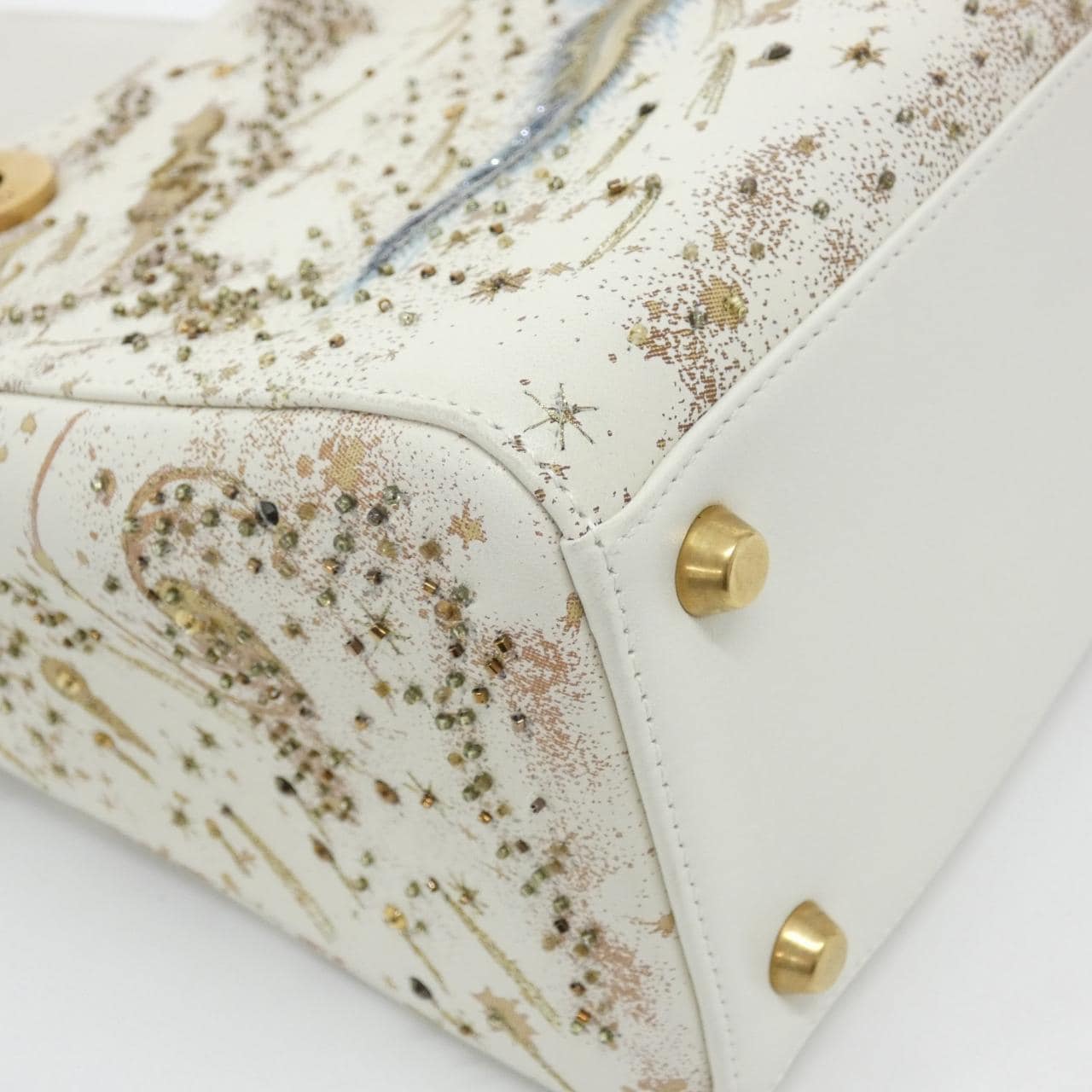 DIOR Lady Dior Handbag Leather 3