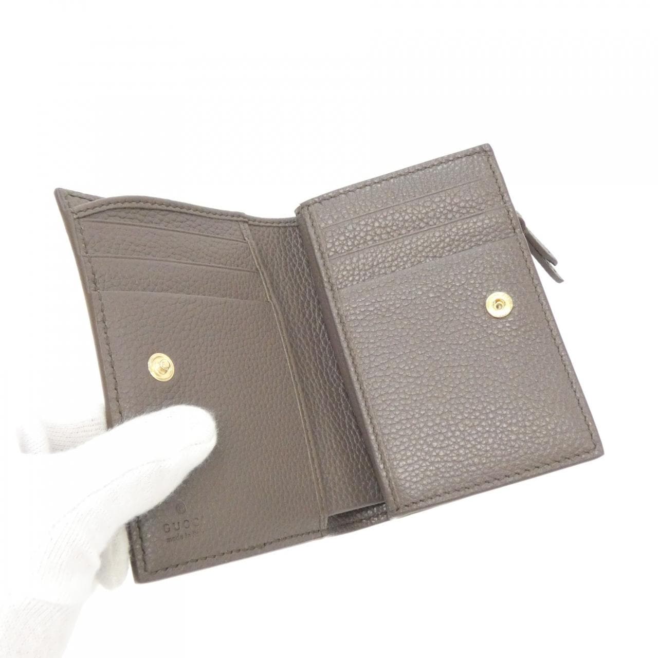 GUCCI 772738 AAGUL 銀包 帆布 5