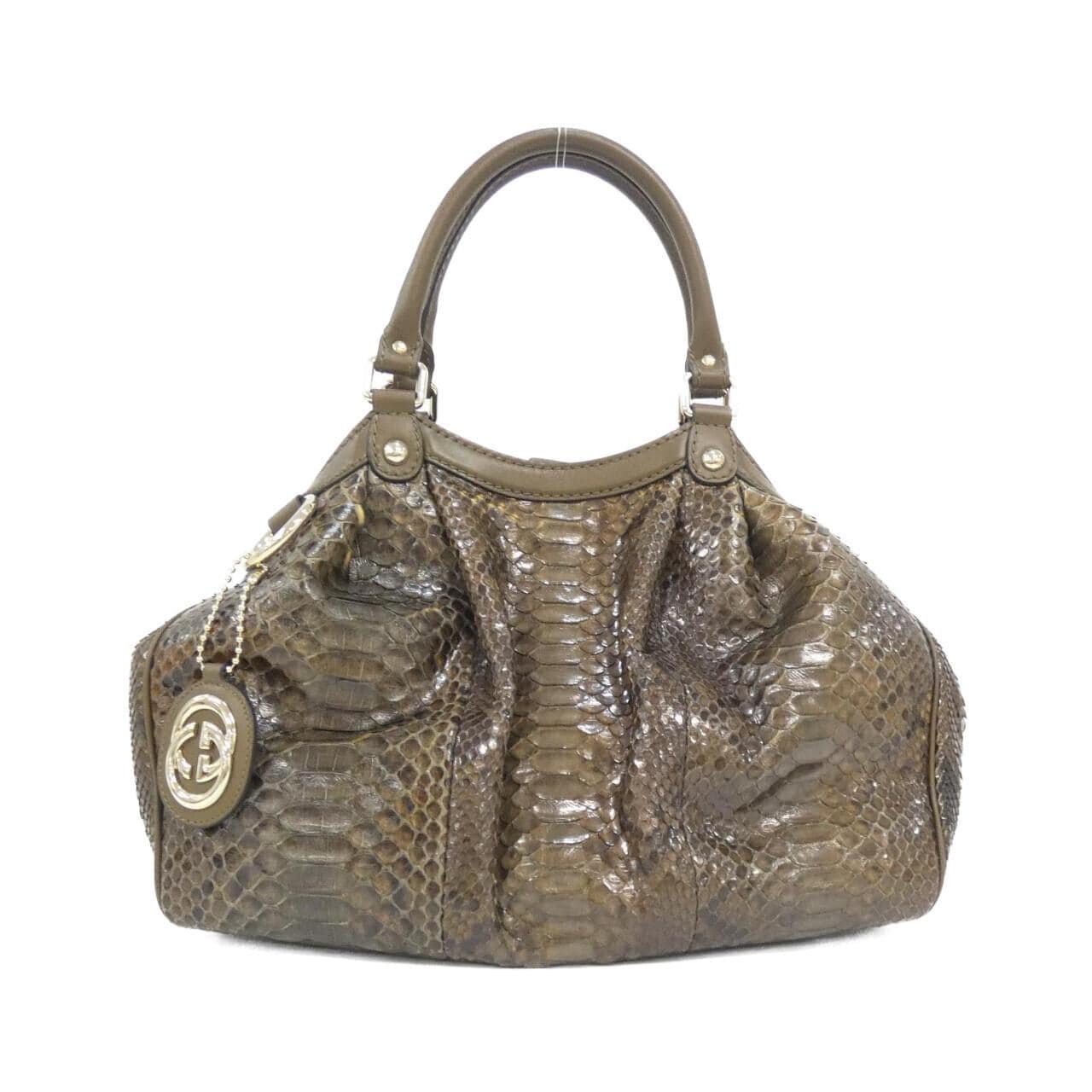 GUCCI 211944 Handbag Python