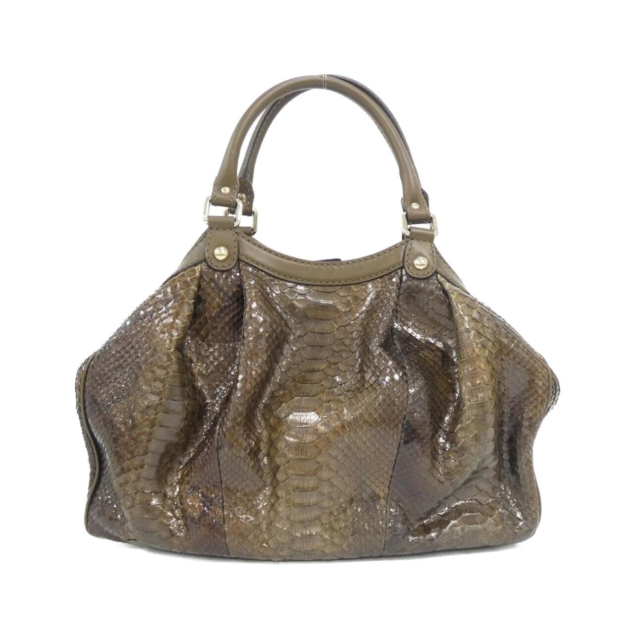 GUCCI 211944 Handbag Python 2