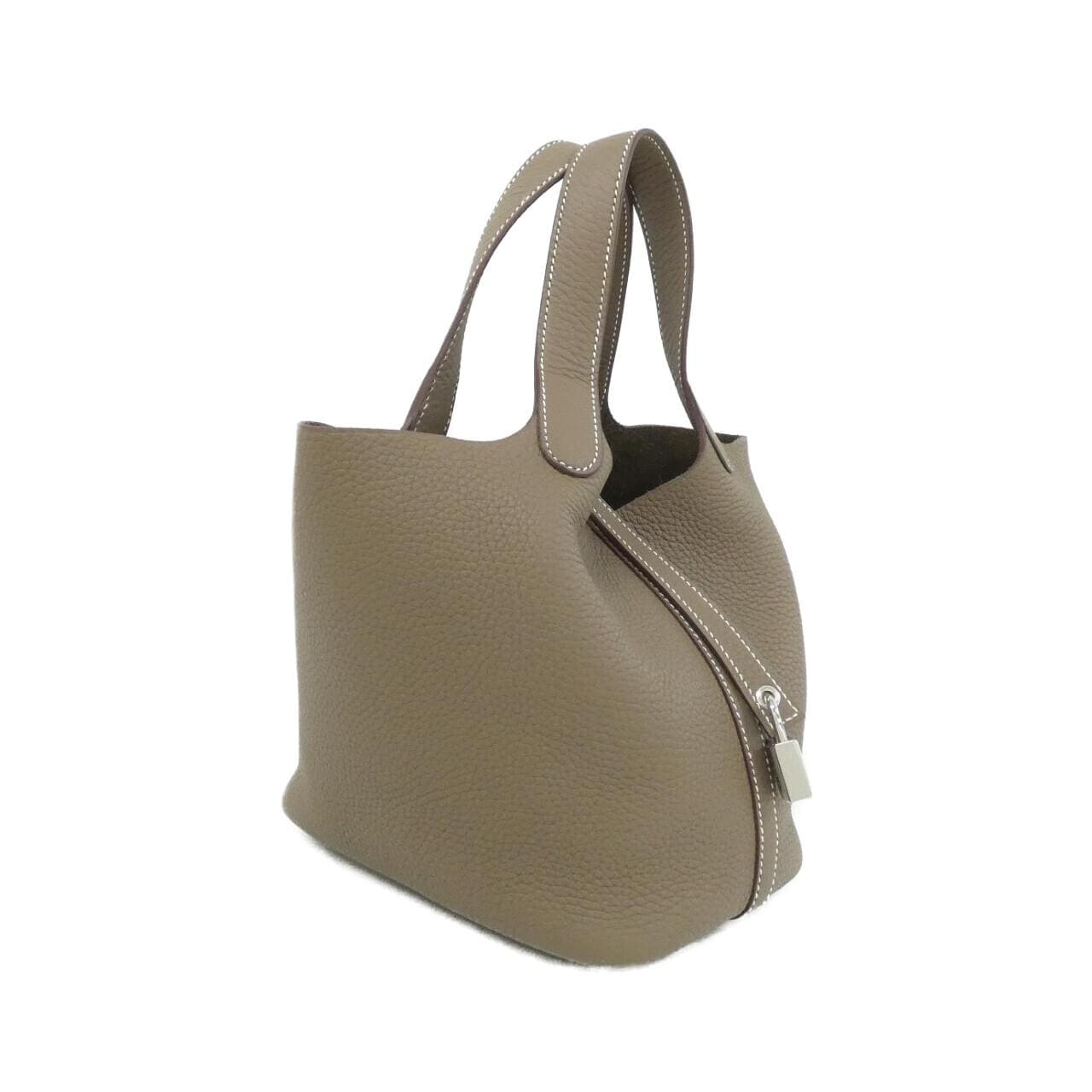 HERMES Picotin 056289CK Handbag Clemence