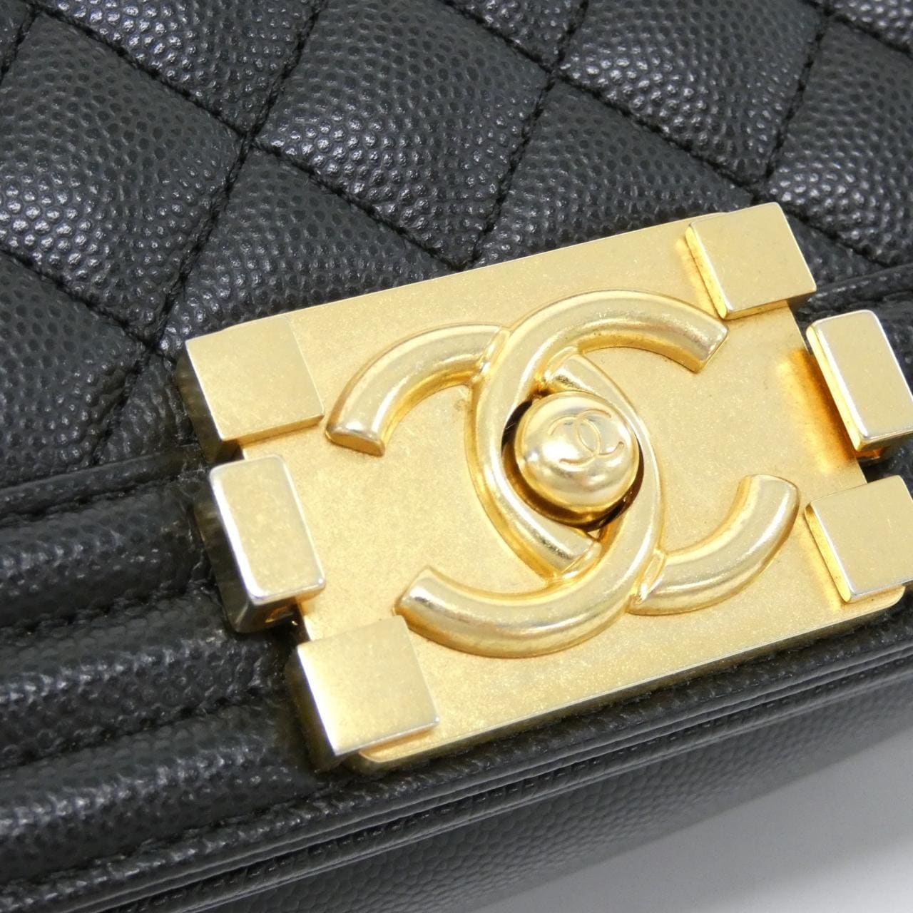 CHANEL Boy Chanel 67085 Shoulder Grained Calfskin 4