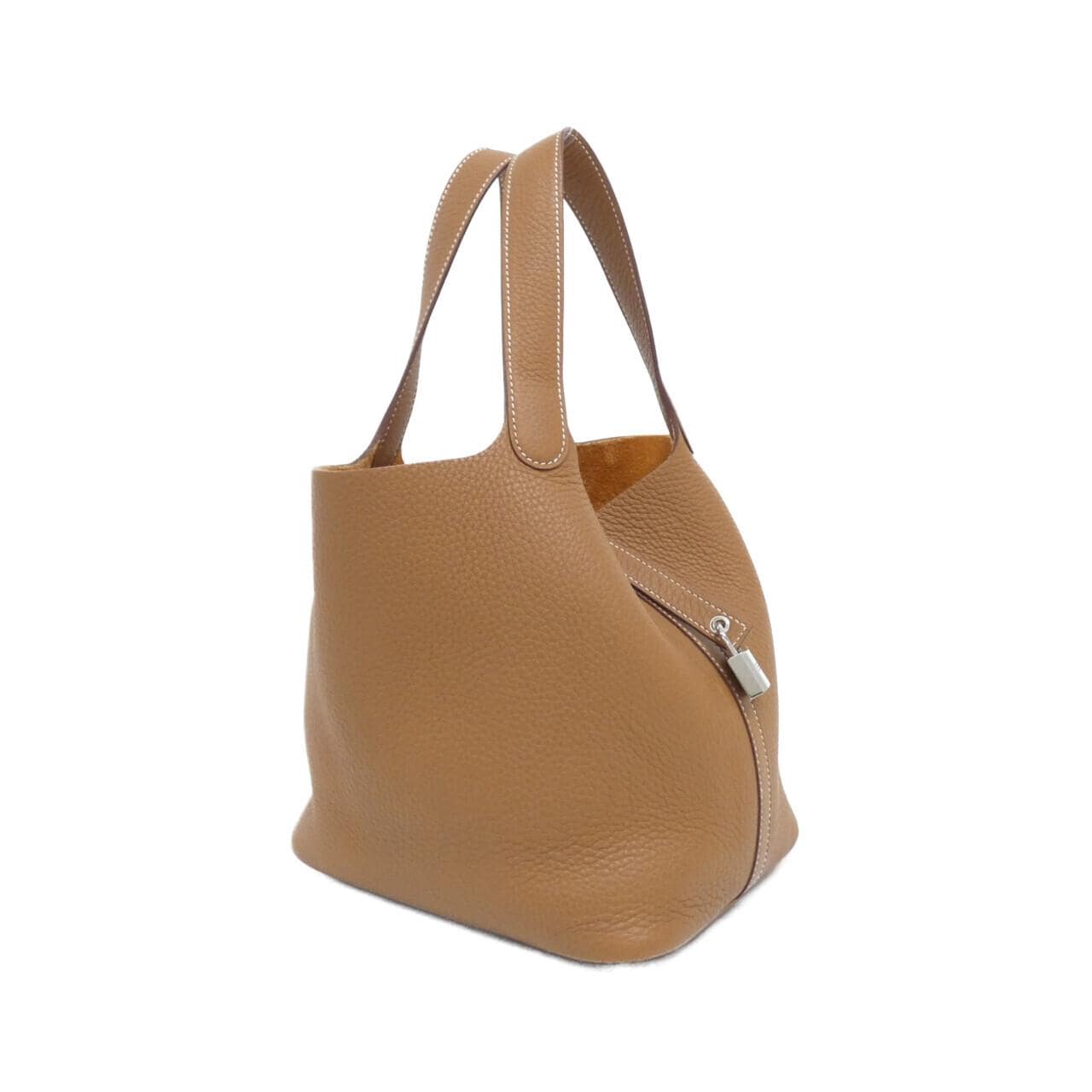 HERMES Picotin 060991CK Handbag Clemence
