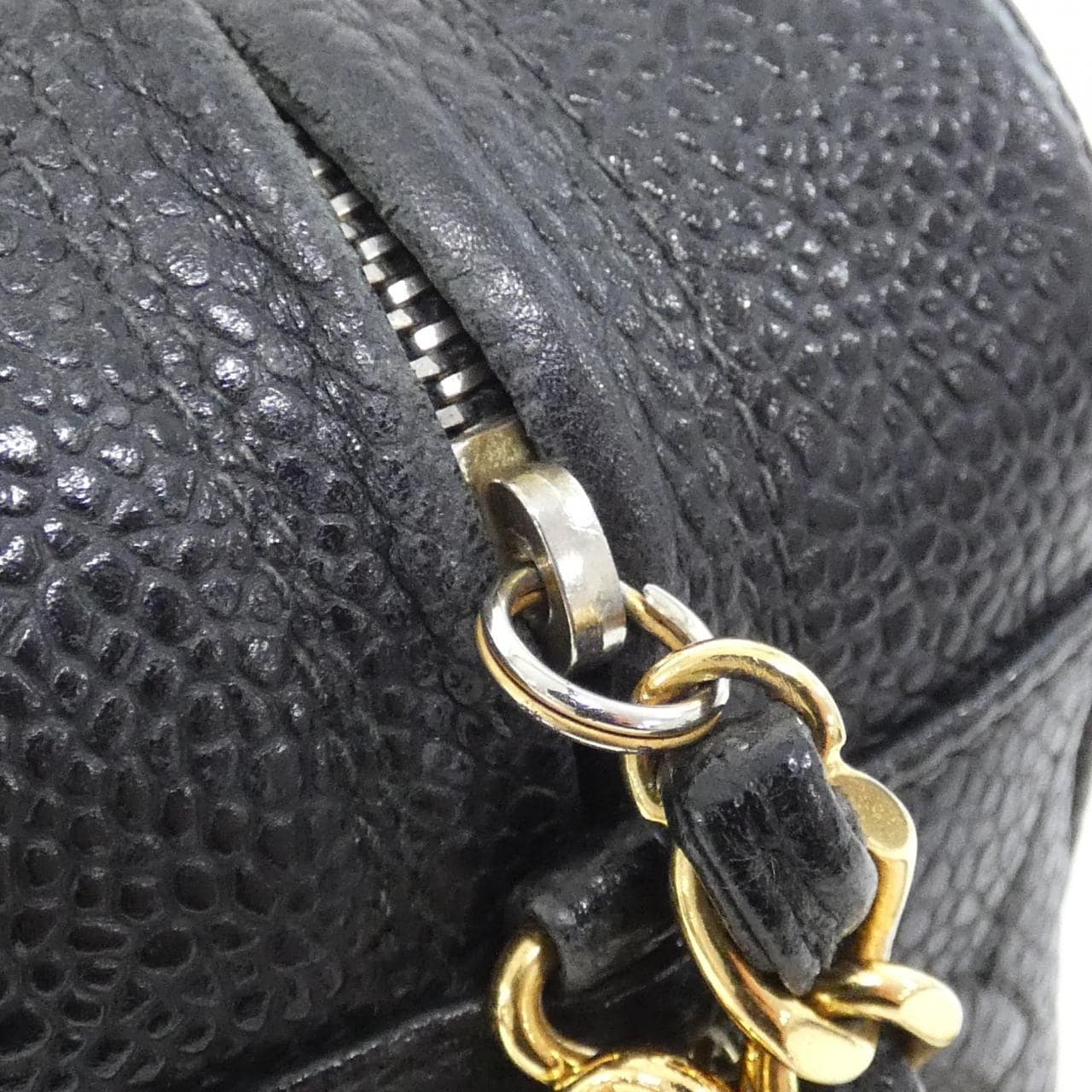 CHANEL Shoulder Caviar Leather 5