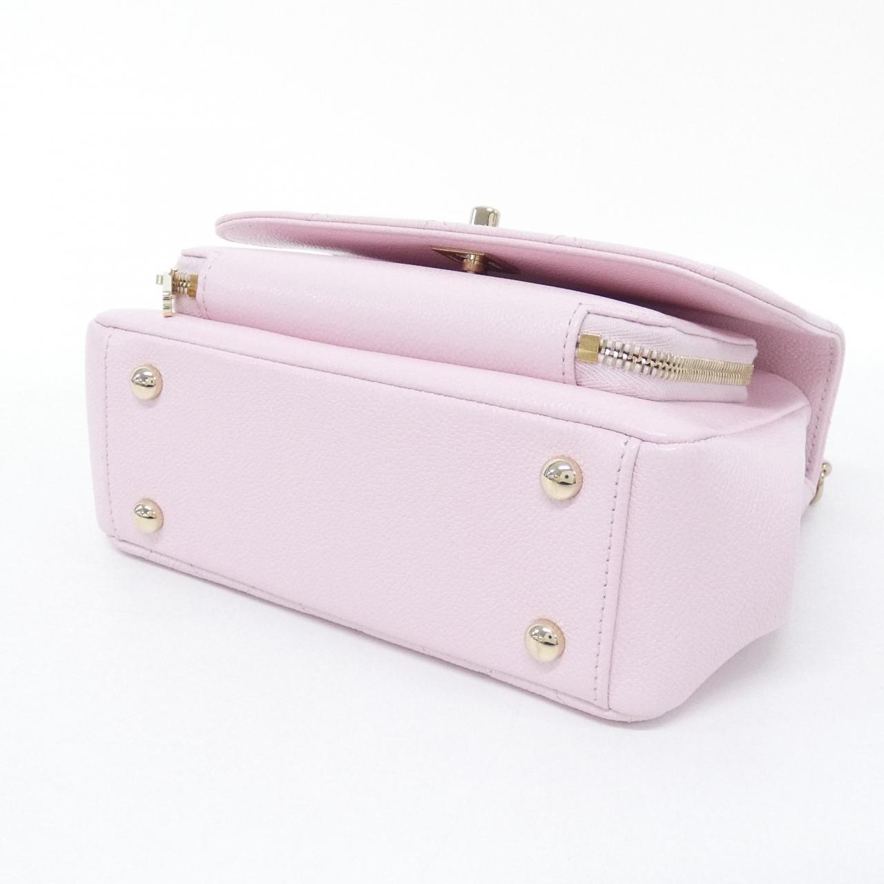 CHANEL 93749 Handbag Grained Calfskin 3