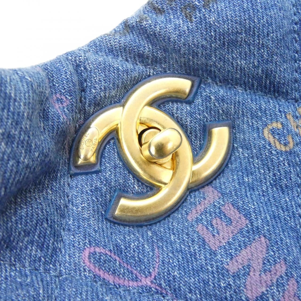 CHANEL Chanel 22 AS3127 肩背包 牛仔布 4