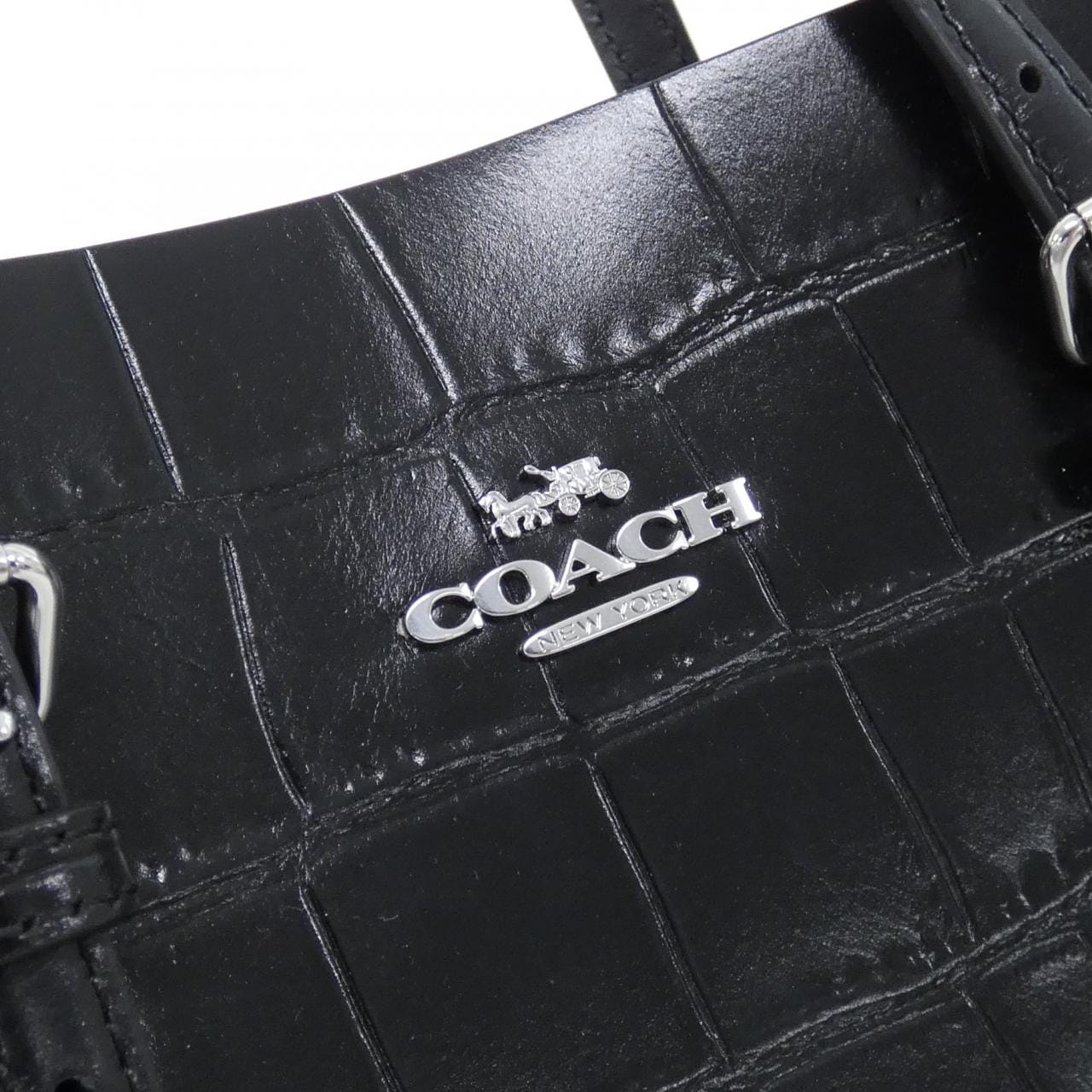 COACH CW017 手提包 皮革 4