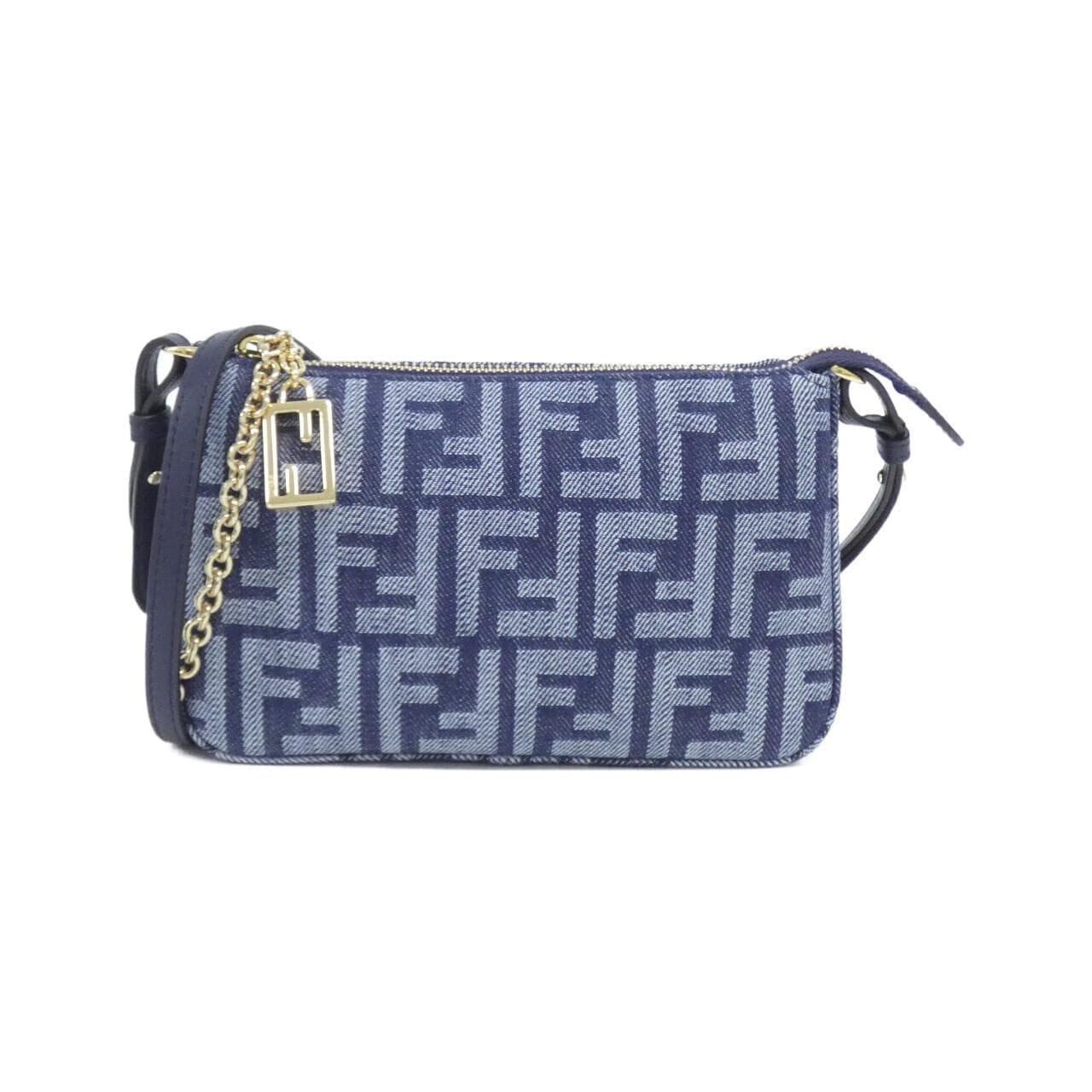 FENDI 8BS073 AYB7 肩背包 牛仔布