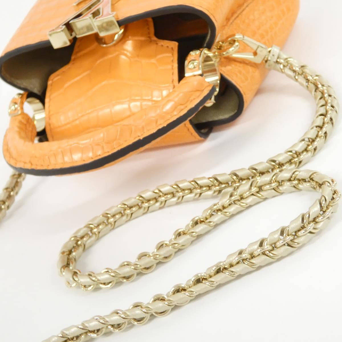 LOUIS VUITTON Capucines N82388 Bag Leather Leather - Thumbnail 5