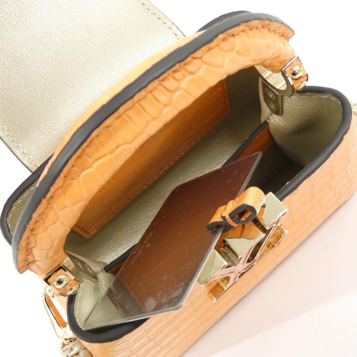 LOUIS VUITTON Capucines N82388 Bag Leather Leather - Thumbnail 6