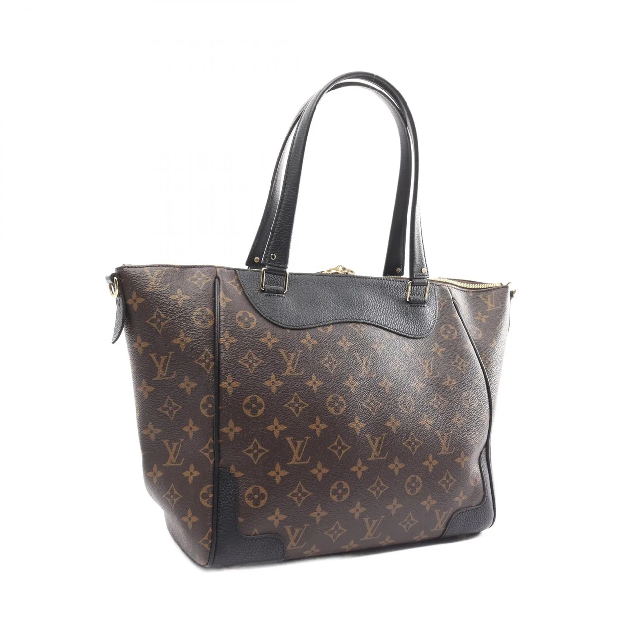 LOUIS VUITTON M51192 兩用包 塗層帆布 棕色 / 黑色 / Marron/Black 塗層帆布 中古品A - 縮圖 2