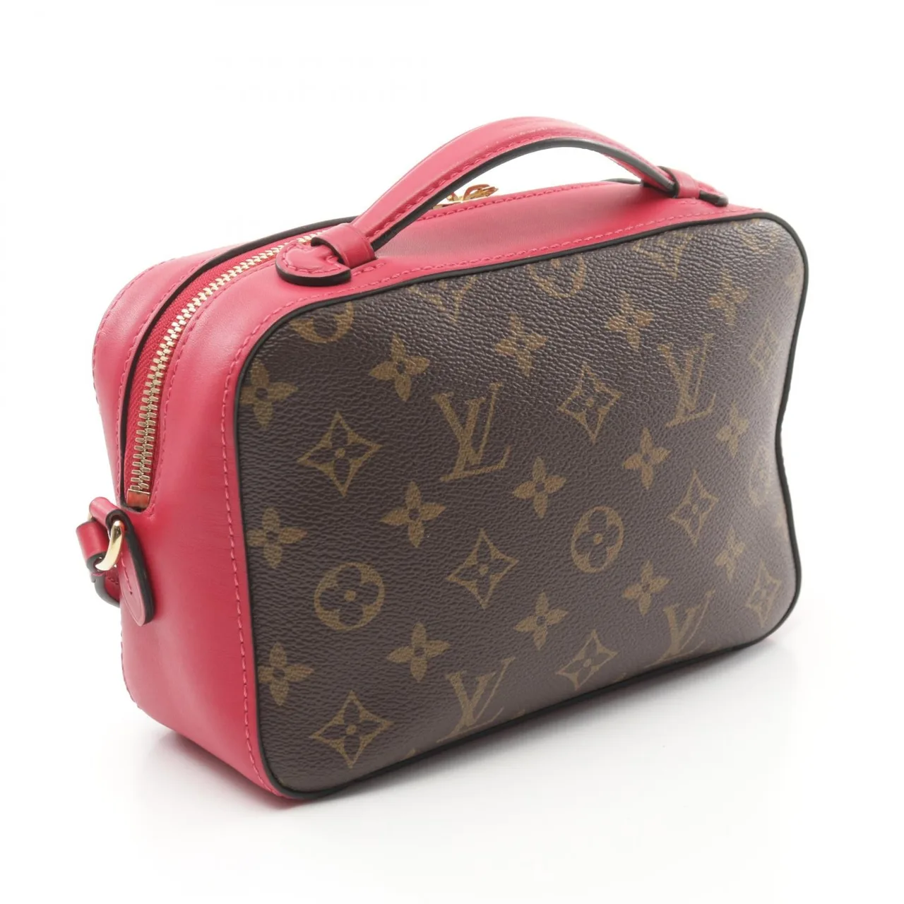 LOUIS VUITTON Saintonge M43557 兩用包 塗層帆布 棕色 / 粉色 / Marron/Freesia 塗層帆布 中古品A - 縮圖 2
