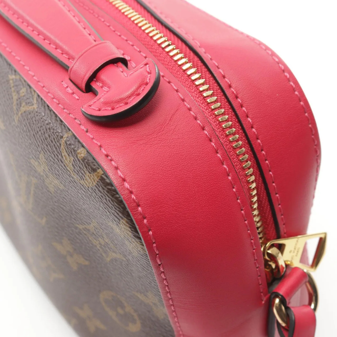 LOUIS VUITTON Saintonge M43557 兩用包 塗層帆布 棕色 / 粉色 / Marron/Freesia 塗層帆布 中古品A - 縮圖 7