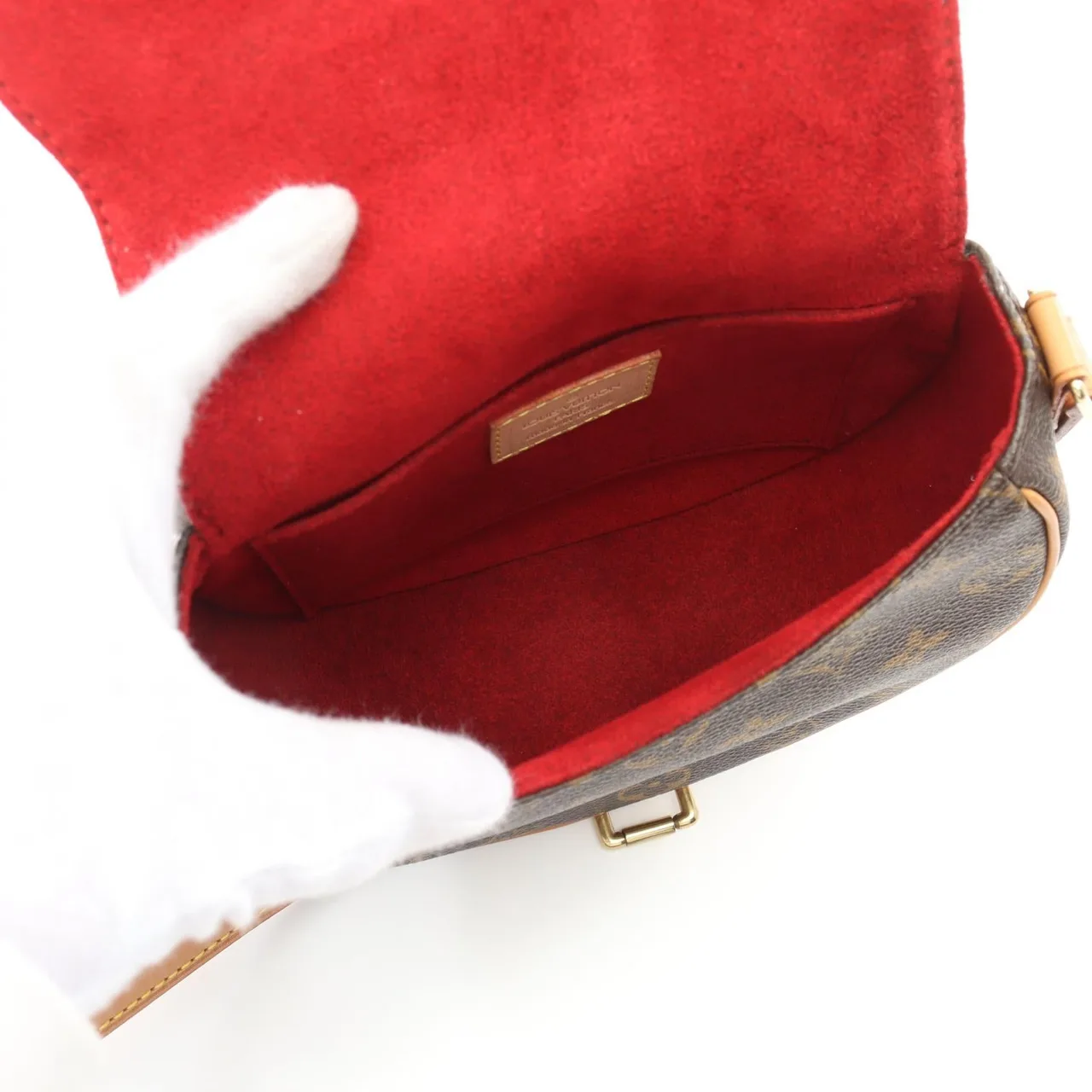 LOUIS VUITTON Tambourin M51179 肩背包 塗層帆布 棕色 / Marron 塗層帆布 中古品A - 縮圖 3