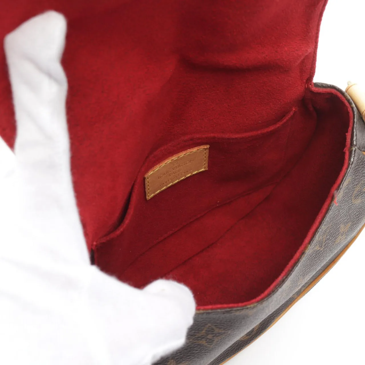 LOUIS VUITTON Tambourin M51179 肩背包 塗層帆布 棕色 / Marron 塗層帆布 中古品B - 縮圖 3