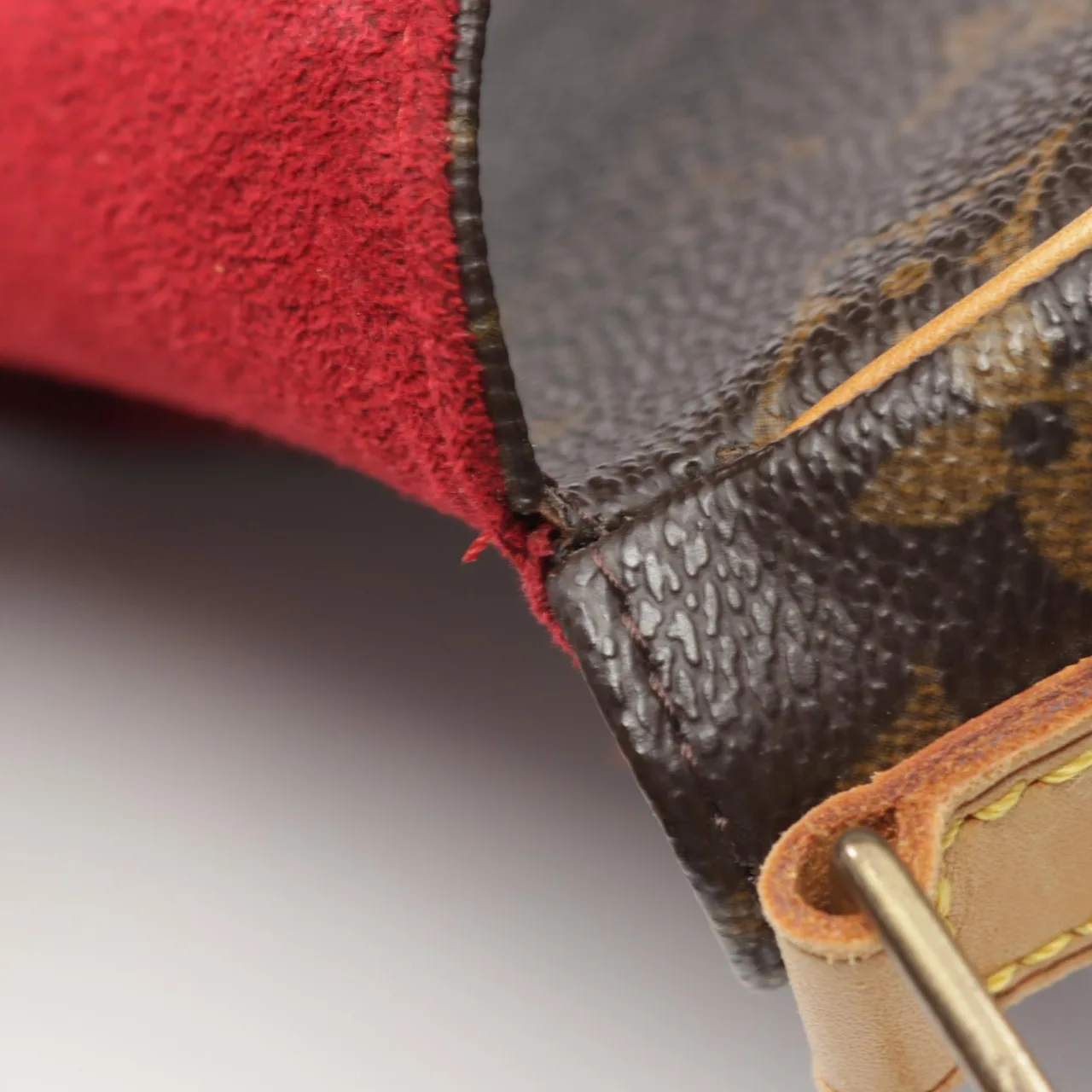 LOUIS VUITTON Tambourin M51179 肩背包 塗層帆布 棕色 / Marron 塗層帆布 中古品B - 縮圖 7