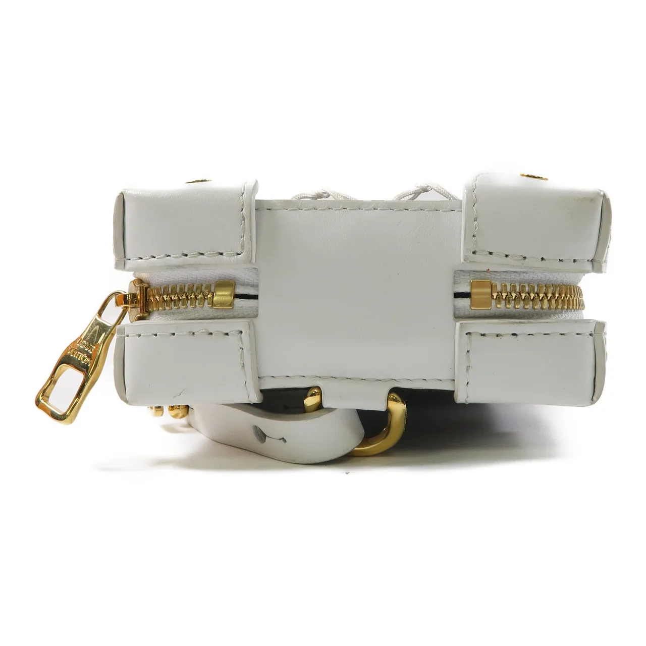 LOUIS VUITTON Soft Trunk M80102 肩背包 塗層帆布 棕色 / 白色 / WHITE 塗層帆布 中古品B - 縮圖 4