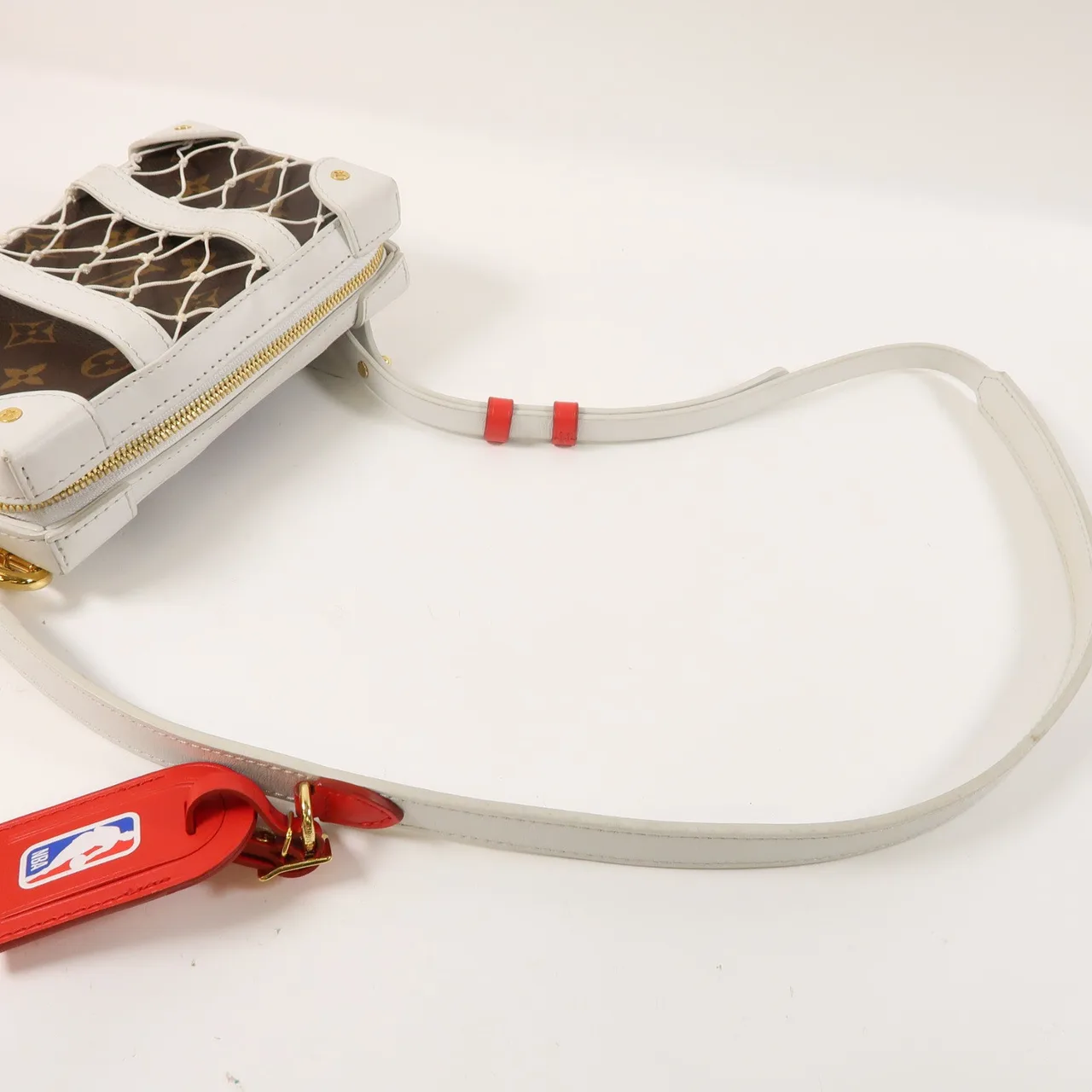 LOUIS VUITTON Soft Trunk M80102 肩背包 塗層帆布 棕色 / 白色 / WHITE 塗層帆布 中古品B - 縮圖 8