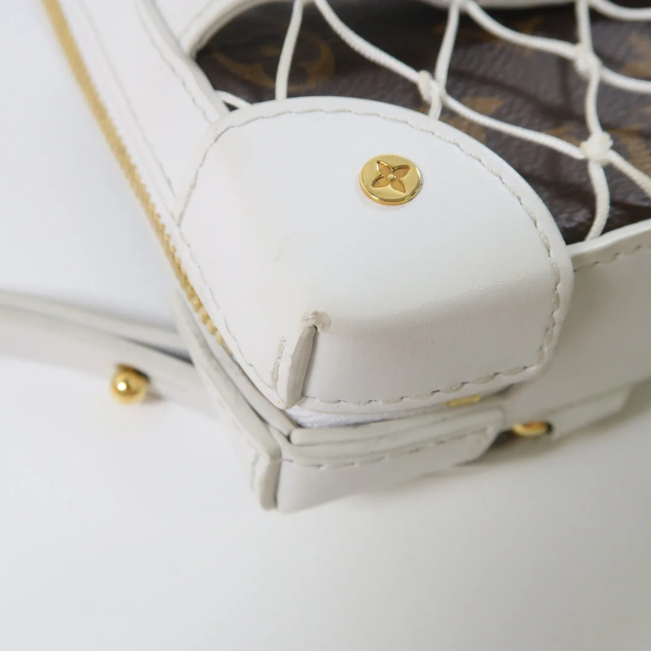 LOUIS VUITTON Soft Trunk M80102 肩背包 塗層帆布 棕色 / 白色 / WHITE 塗層帆布 中古品B - 縮圖 11